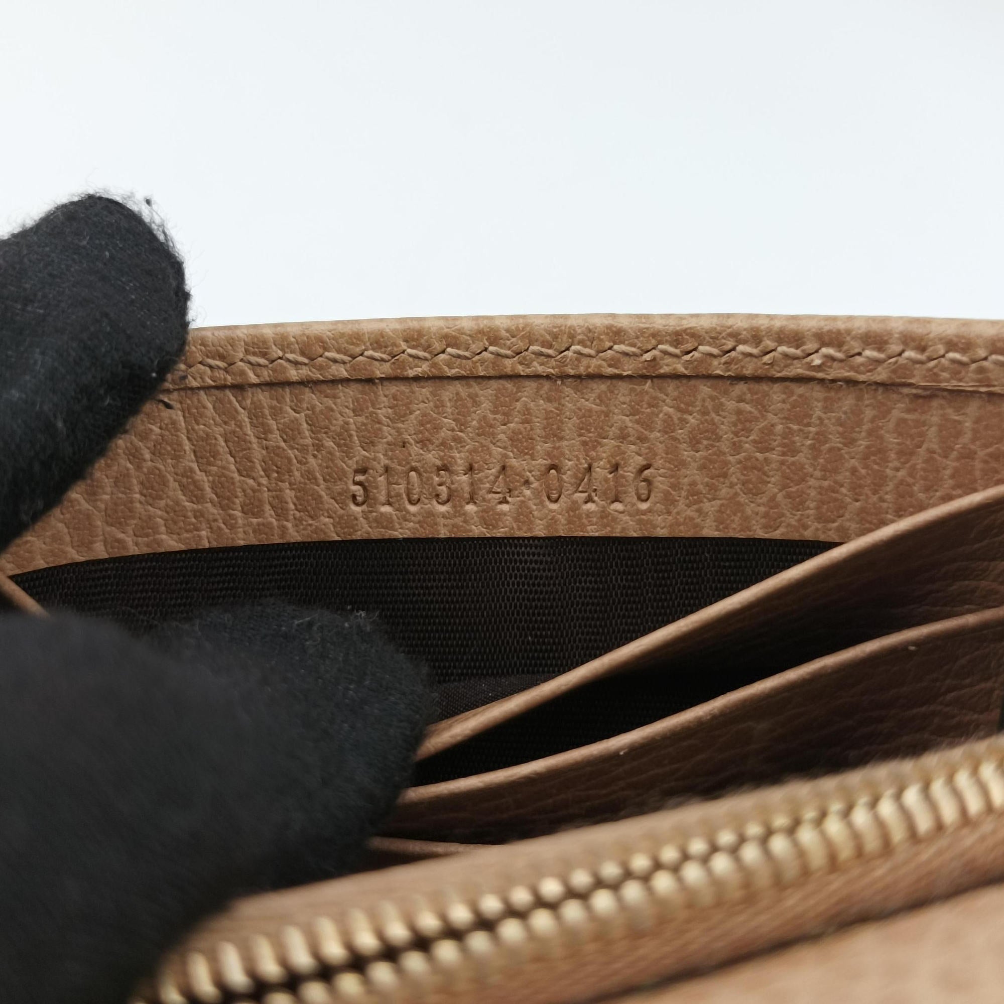 Interlocking G Beige Leather 510314 インターロッキングG ベージュ レザー 510314