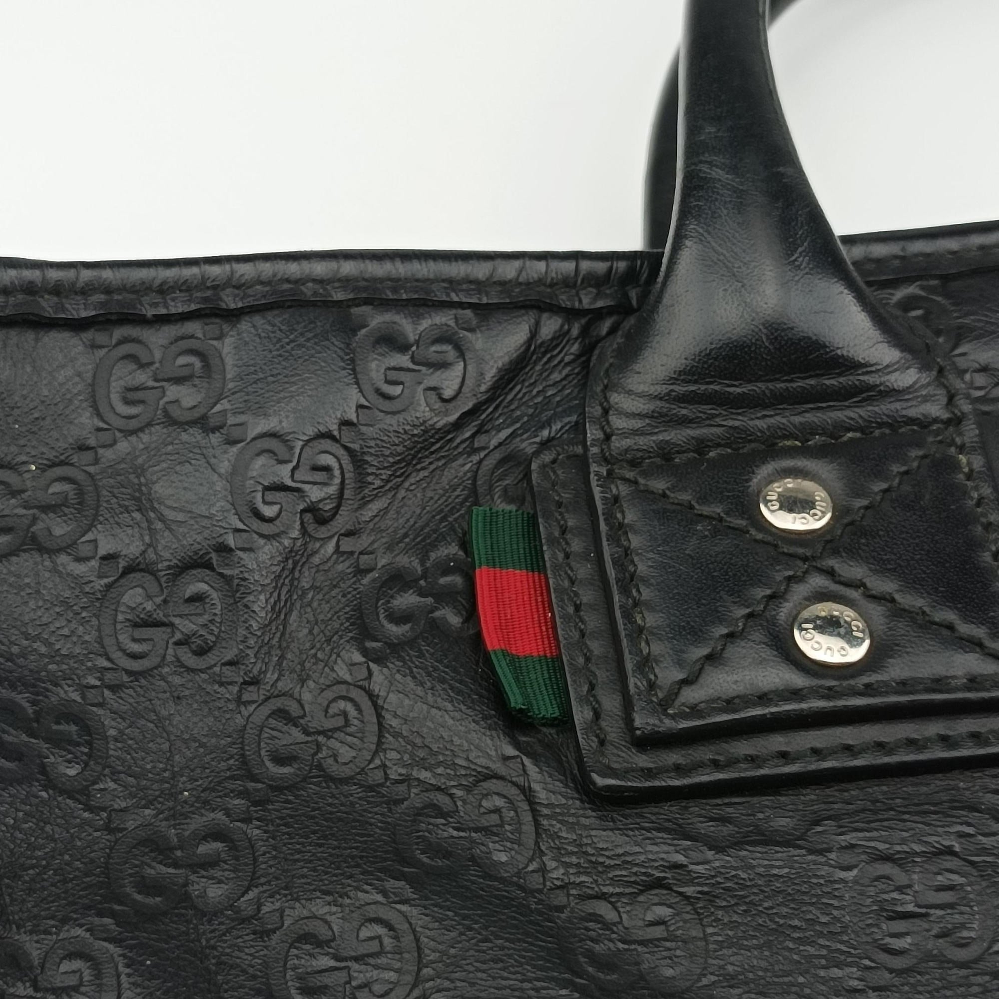Guccissima Black Leather 246392 F6764150グッチシマ ブラック レザー 246392 F6764150