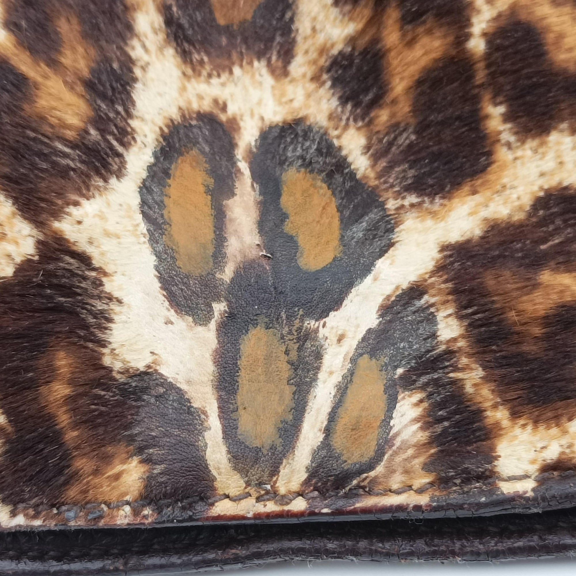 Leopard print Multicolour ponyhair 31 1ヒョウ柄レオバード マルチカラー ハラコ 31 1
