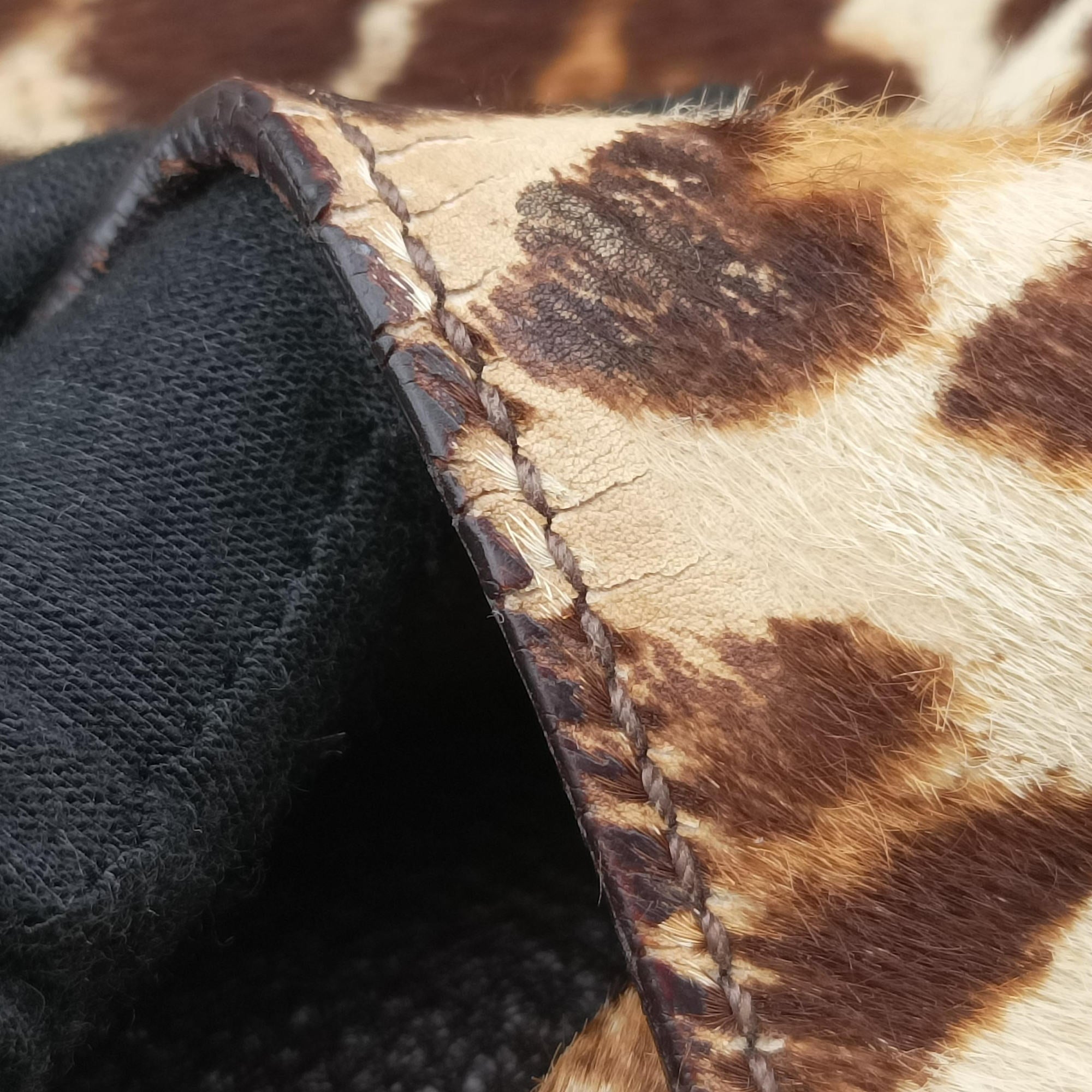 Leopard print Multicolour ponyhair 31 1ヒョウ柄レオバード マルチカラー ハラコ 31 1