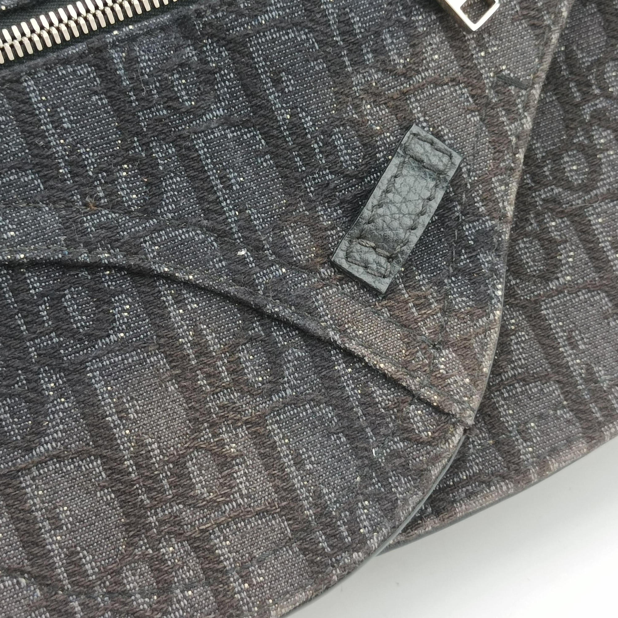 Saddle Black Jacquard×Leather 03-BO-0169サドルバッグ ブラック ジャガード×レザー 03-BO-0169