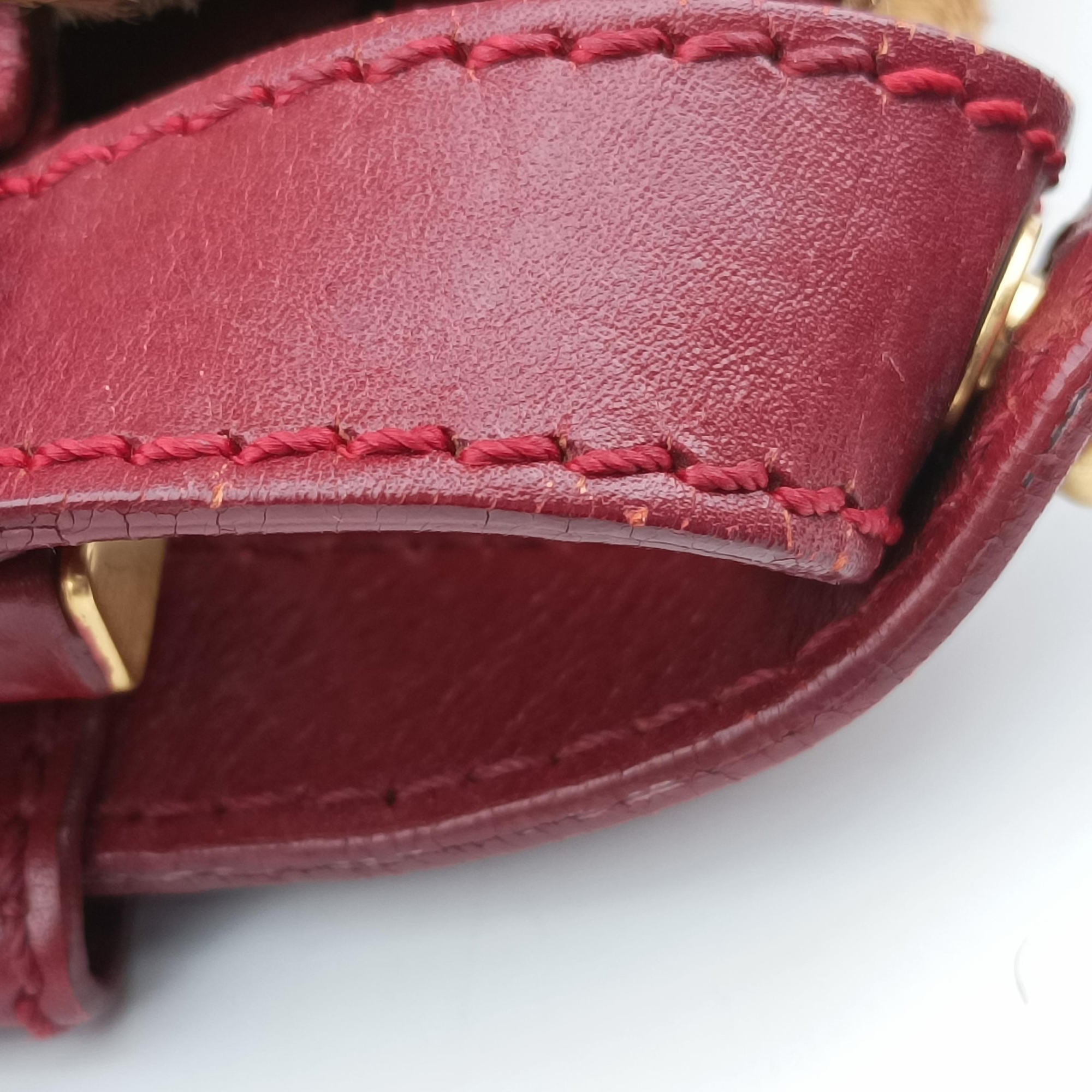 PEEKABOO Brown × Red pony hair× Leather 8BN226 8BN226-GXE-119-2372ピーカブー ブラウン xレッド ハラコ xレザー 8BN226 8BN226-GXE-119-2372