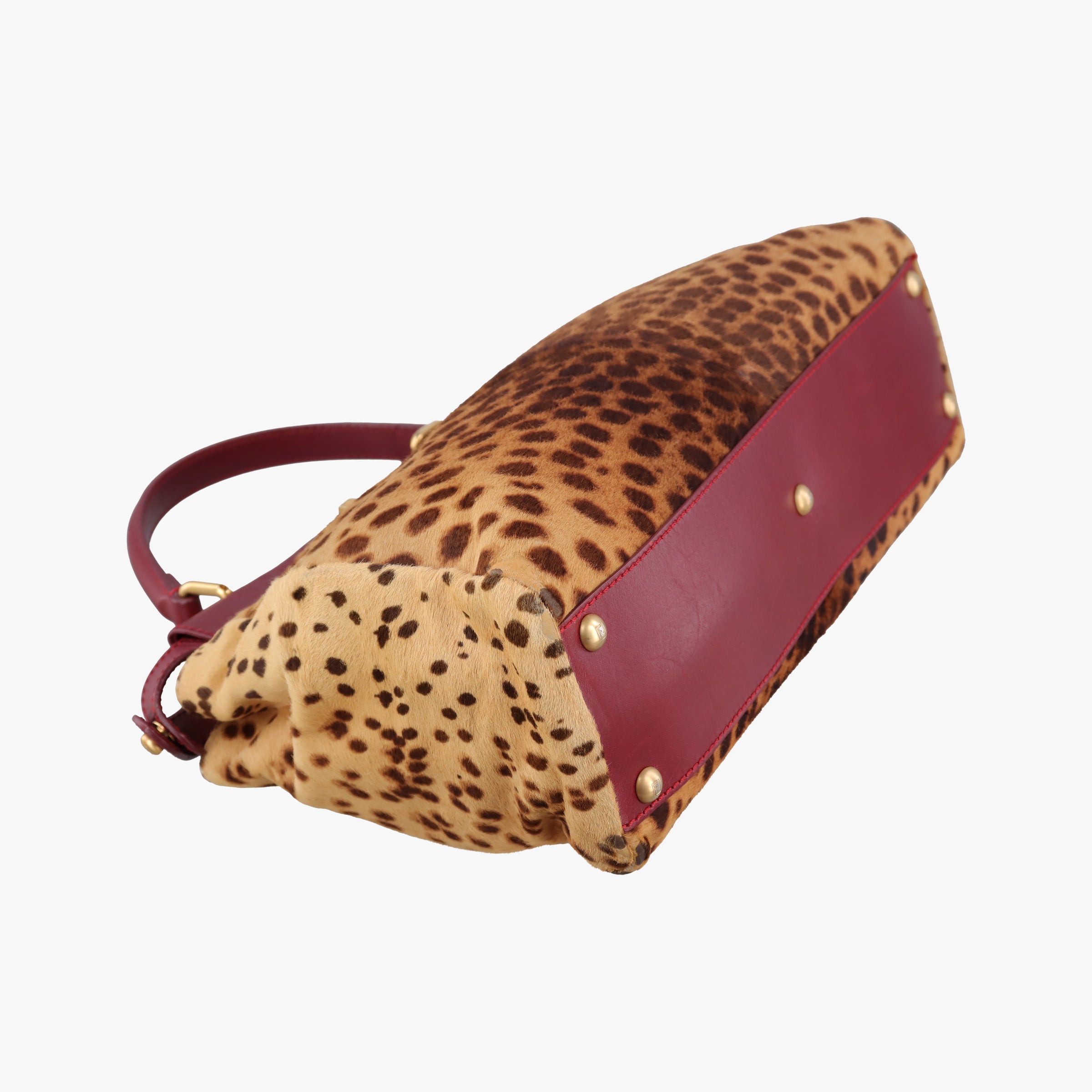 PEEKABOO Brown × Red pony hair× Leather 8BN226 8BN226-GXE-119-2372ピーカブー ブラウン xレッド ハラコ xレザー 8BN226 8BN226-GXE-119-2372