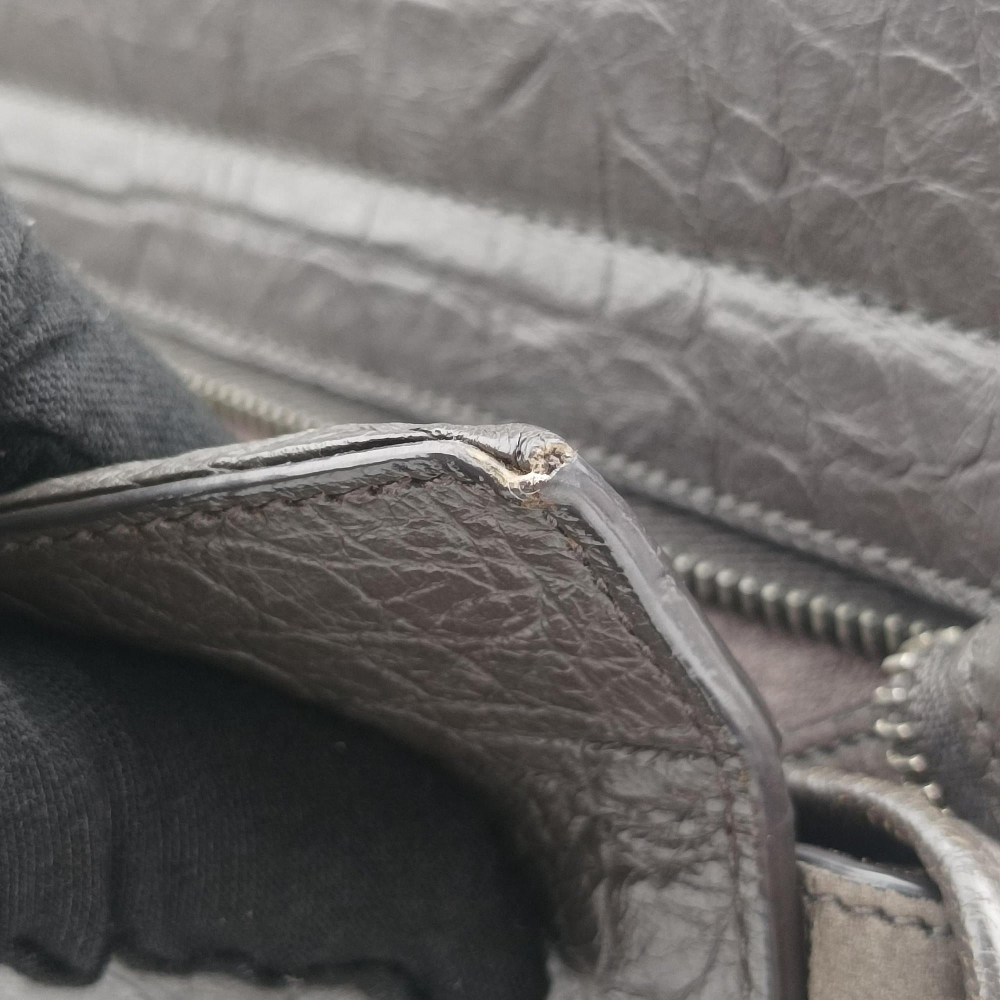 Cabas Rive Gauche Dark Gray Crocodile Embossed Calfskin Leather 400413 TCT400413.0416カバ リヴ ゴーシュ ダークグレー クロコ型押しレザー 400413 TCT400413.0416