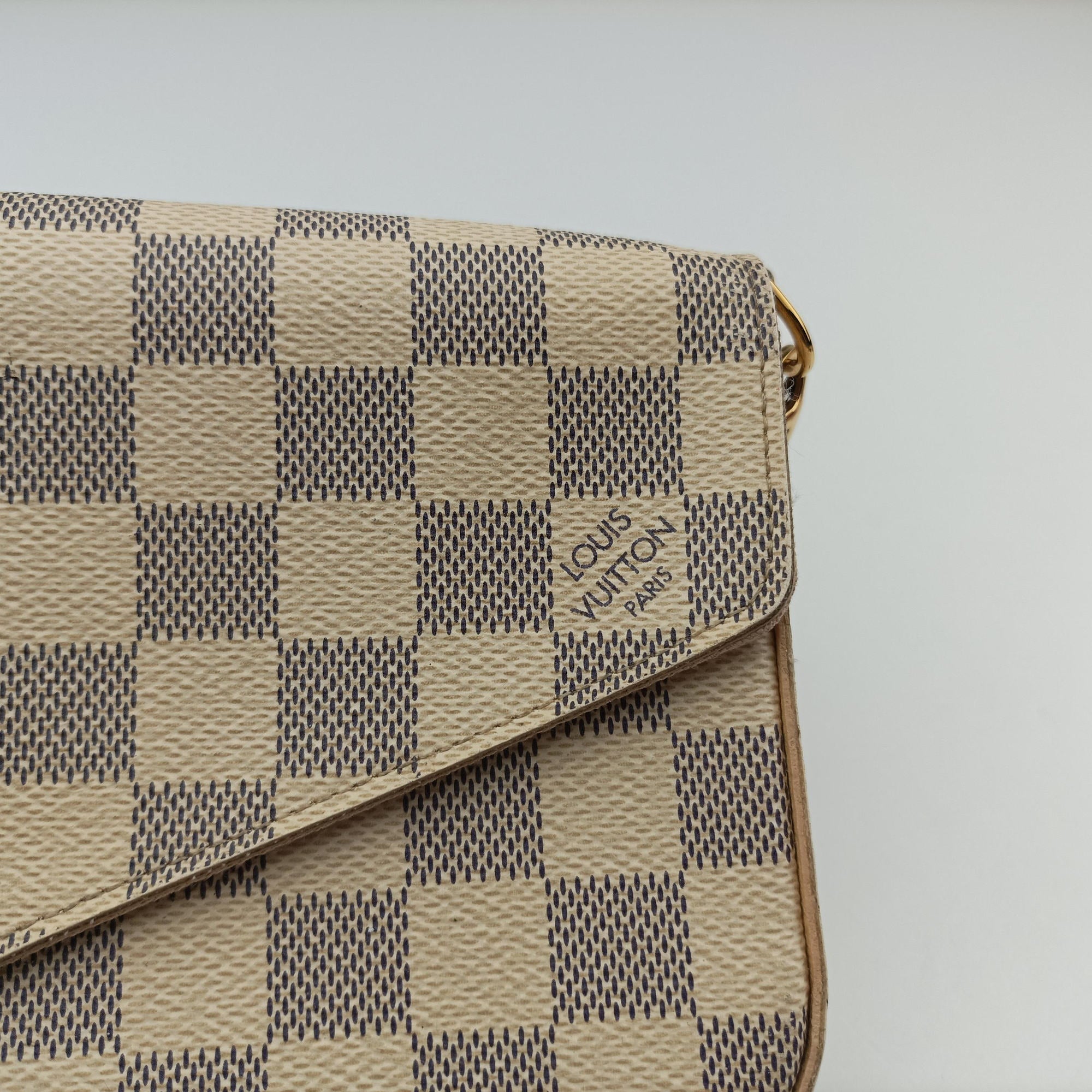 Pochette Felicie Azur Damier Canvas N63106 MI0138ポシェットフェリシー アズール ダミエキャンバス N63106 MI0138