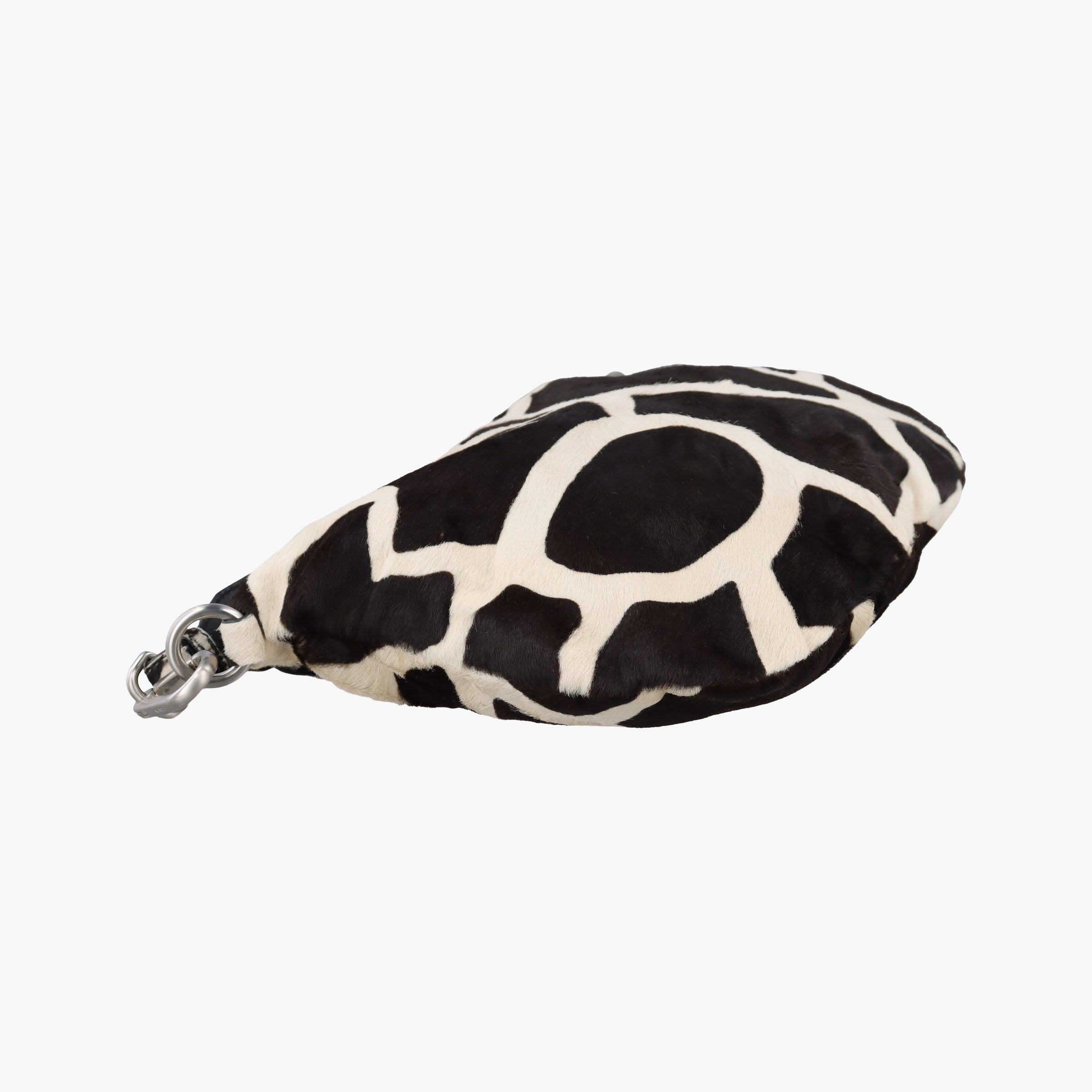 Cavallino Black×White Giraffe Printed Calf Hair×Leather 31 5ハラコ アニマル ホワイト×ブラック ハラコレザー×レザー 31 5
