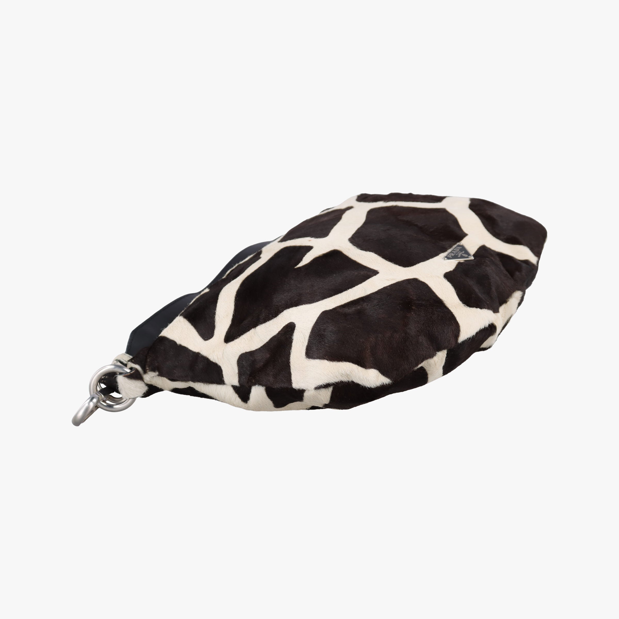 Cavallino Black×White Giraffe Printed Calf Hair×Leather 31 5ハラコ アニマル ホワイト×ブラック ハラコレザー×レザー 31 5