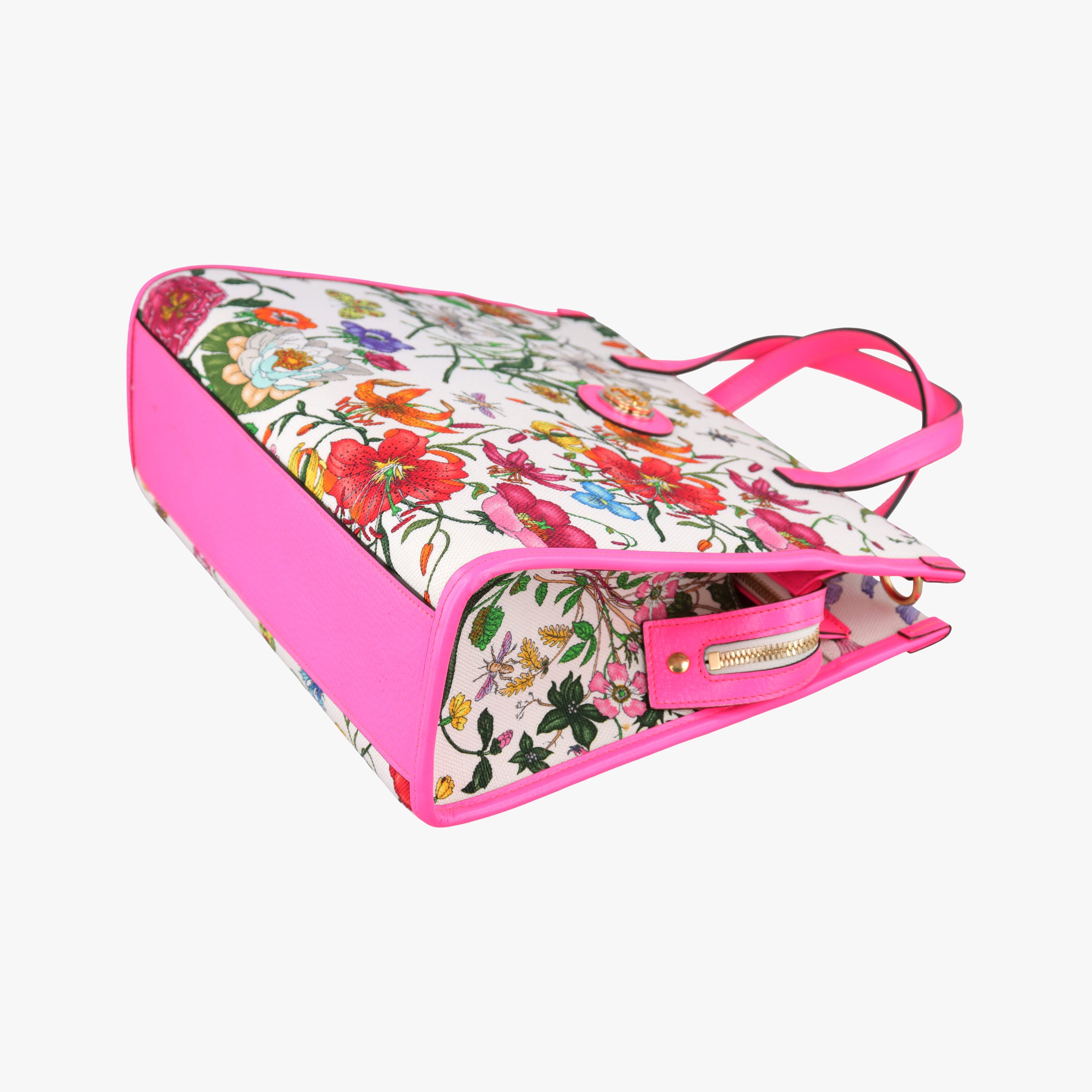 Flora Multicolour Canvas×Leather 550141 H027346086フローラプリント マルチカラー キャンバス×レザー 550141 H027346086