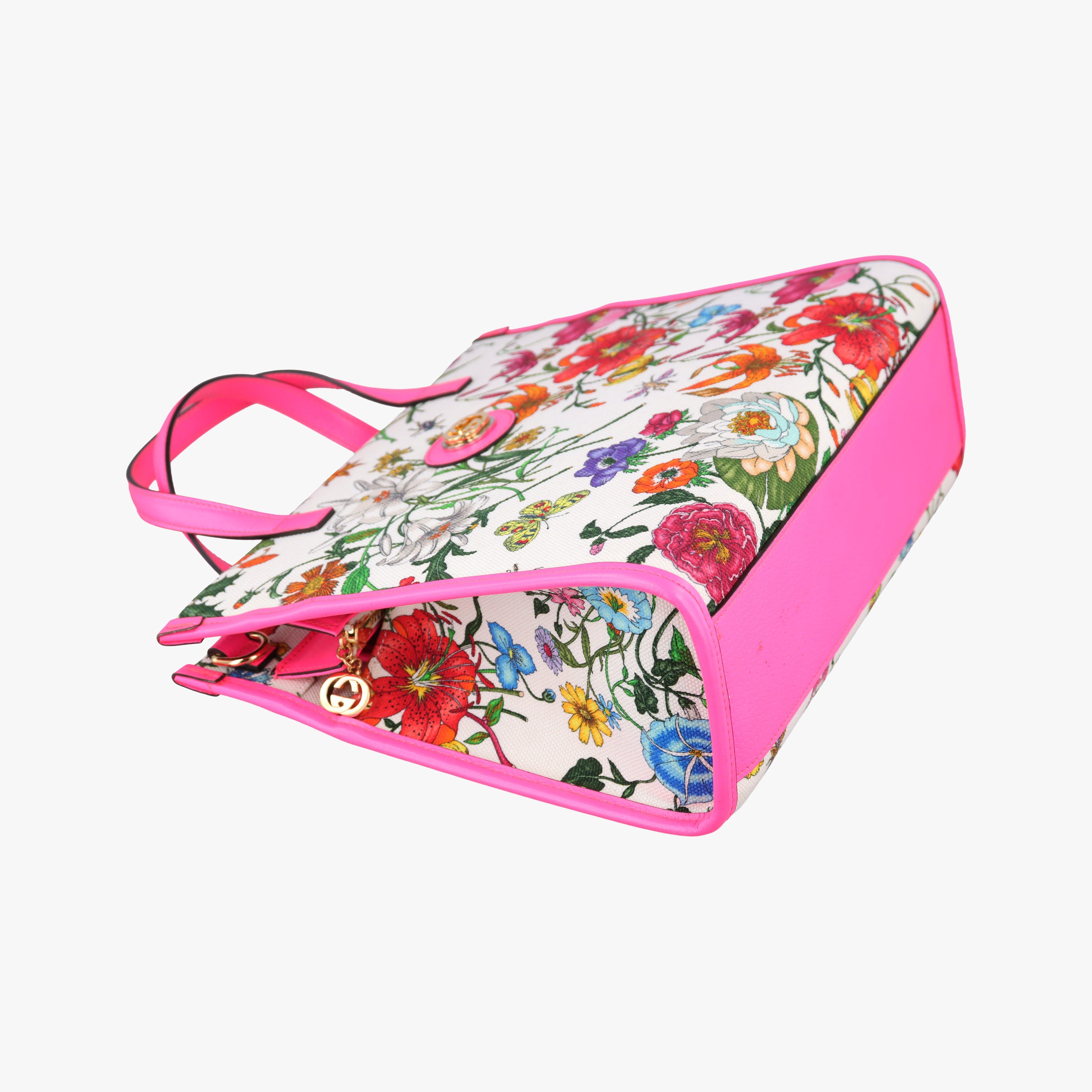 Flora Multicolour Canvas×Leather 550141 H027346086フローラプリント マルチカラー キャンバス×レザー 550141 H027346086