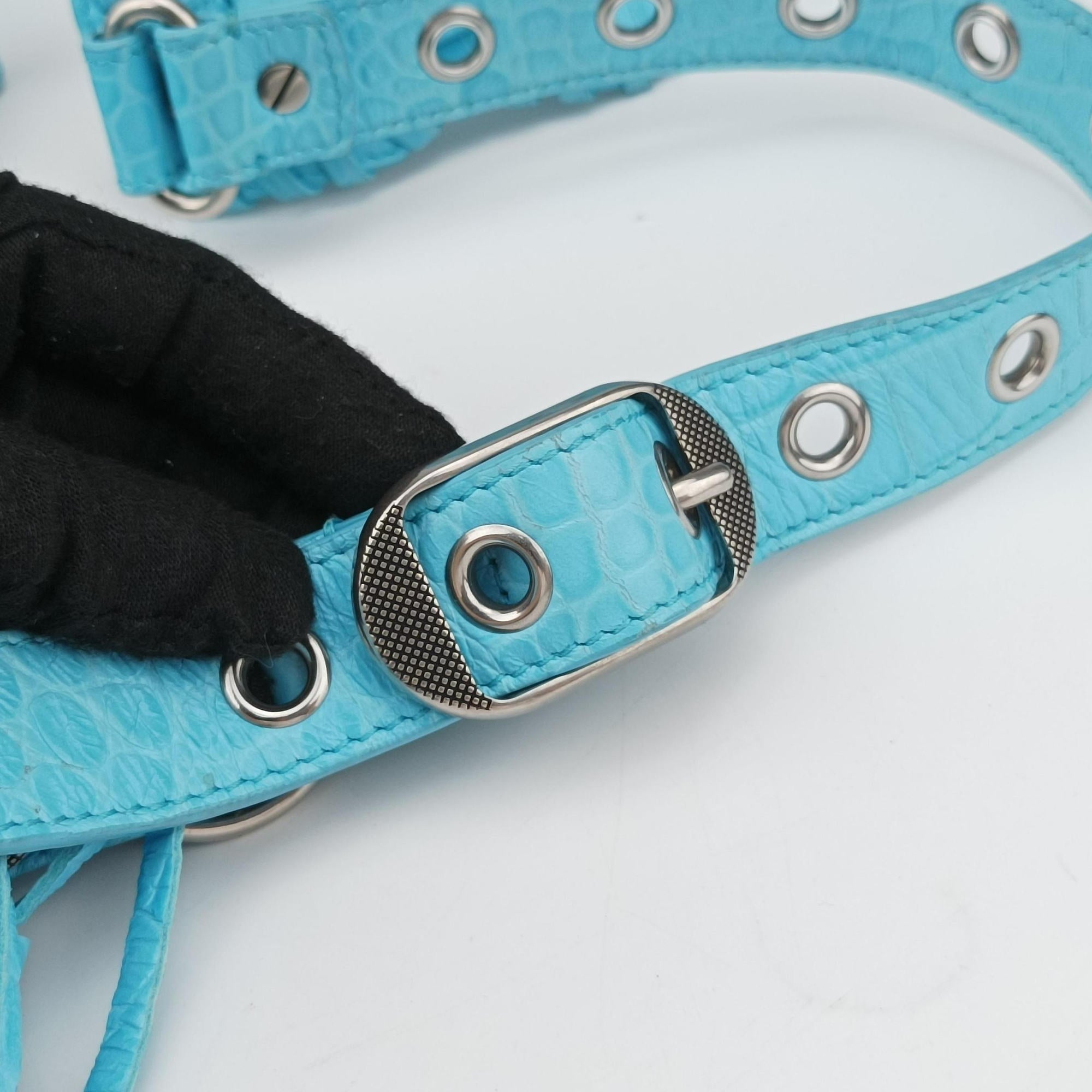Le Cagole mini Blue fabric 671309.4809.P.640167ル カゴール ミニ ブルー ファブリック 671309.4809.P.640167