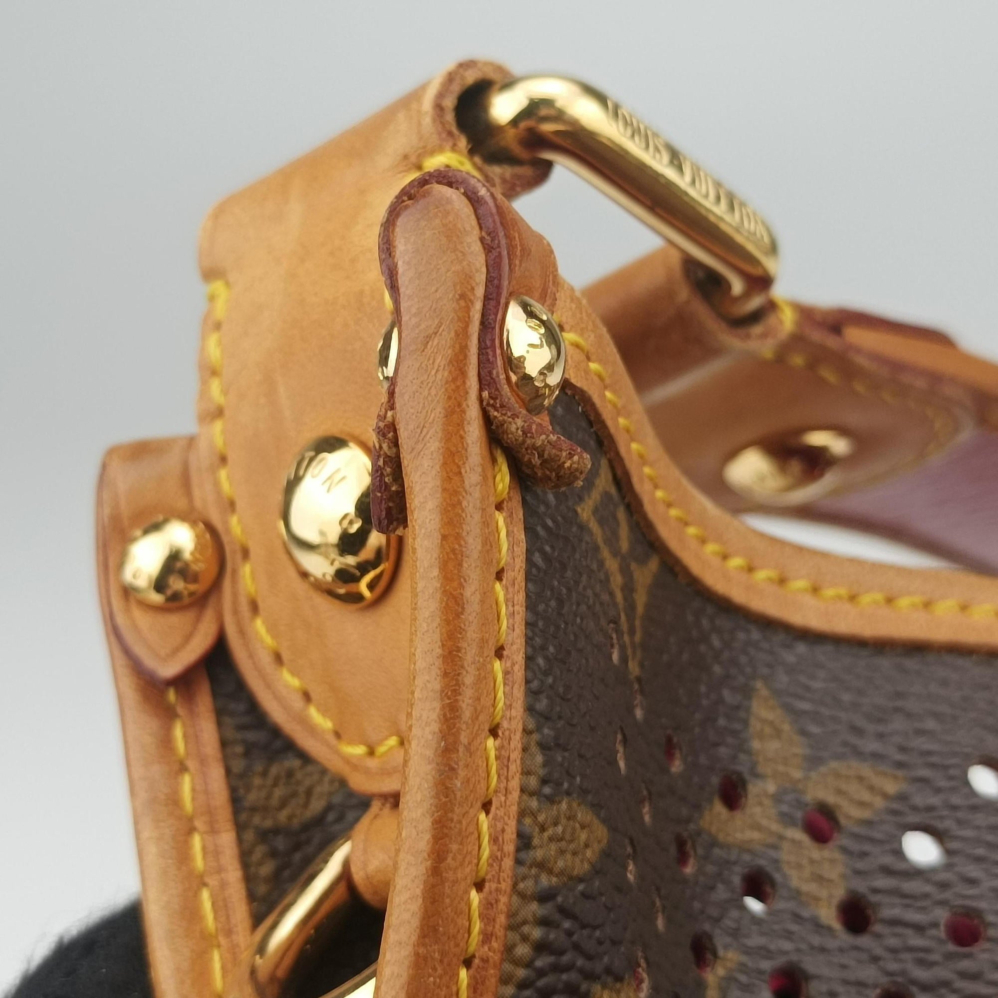 Musette brown×FUCHSIA Monogram Perforated M95172 Lot number unknownミュゼット モノグラム/ブラウン×フューシャ モノグラム ペルフォ M95172 製番不明