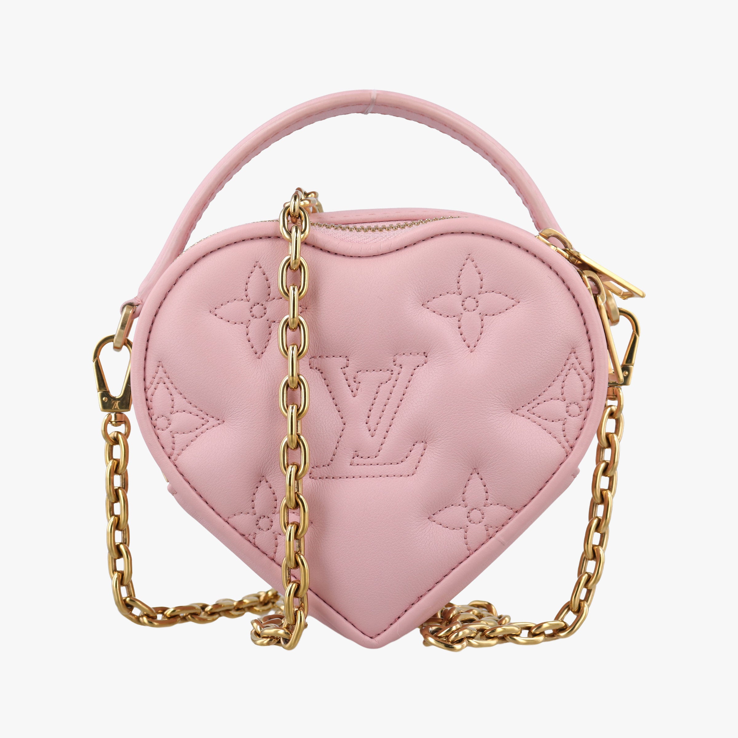 Pop My Heart Pouch pink Leather M82526 IC Chipポップマイハートポーチ ピンク レザー M82526 ICチップ