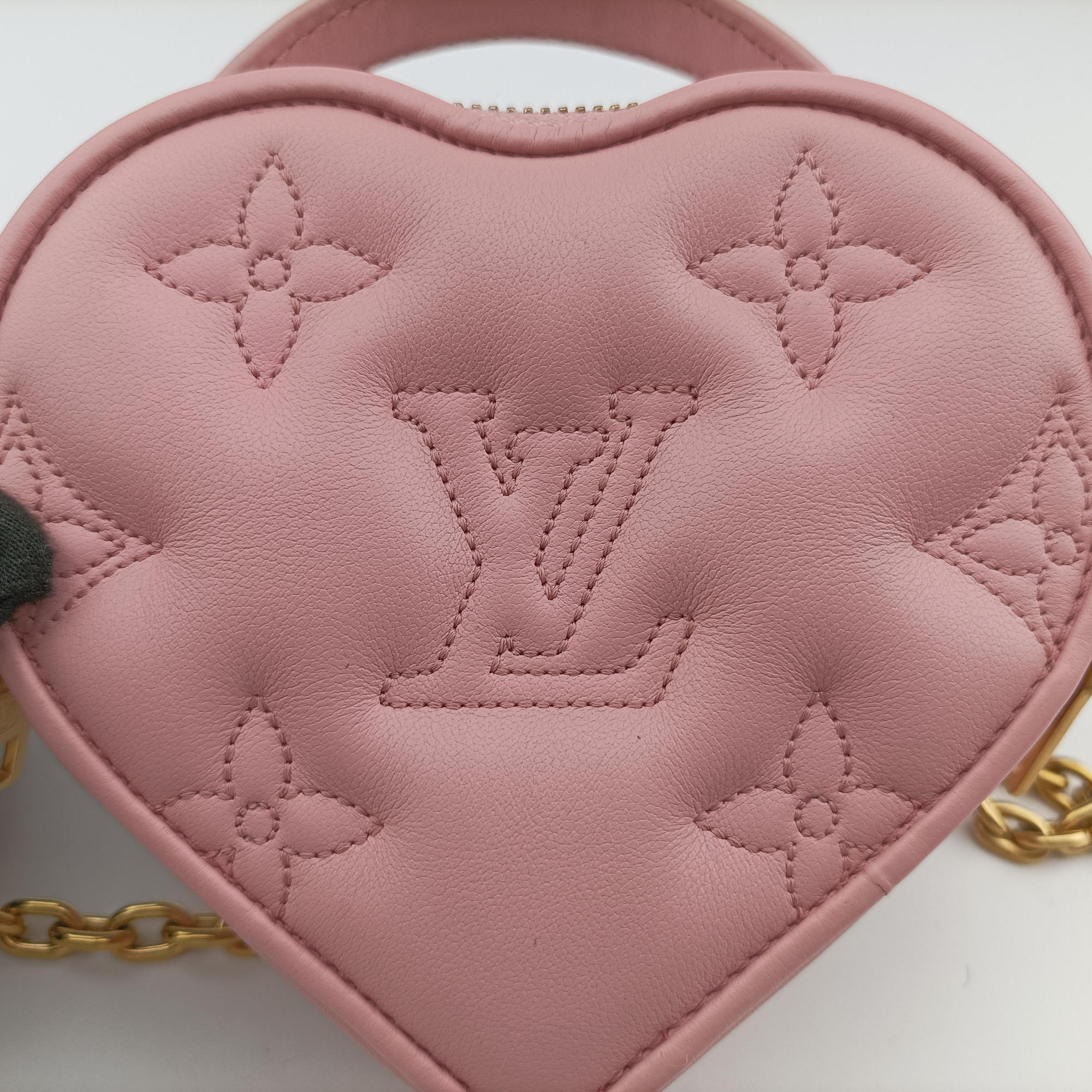 Pop My Heart Pouch pink Leather M82526 IC Chipポップマイハートポーチ ピンク レザー M82526 ICチップ