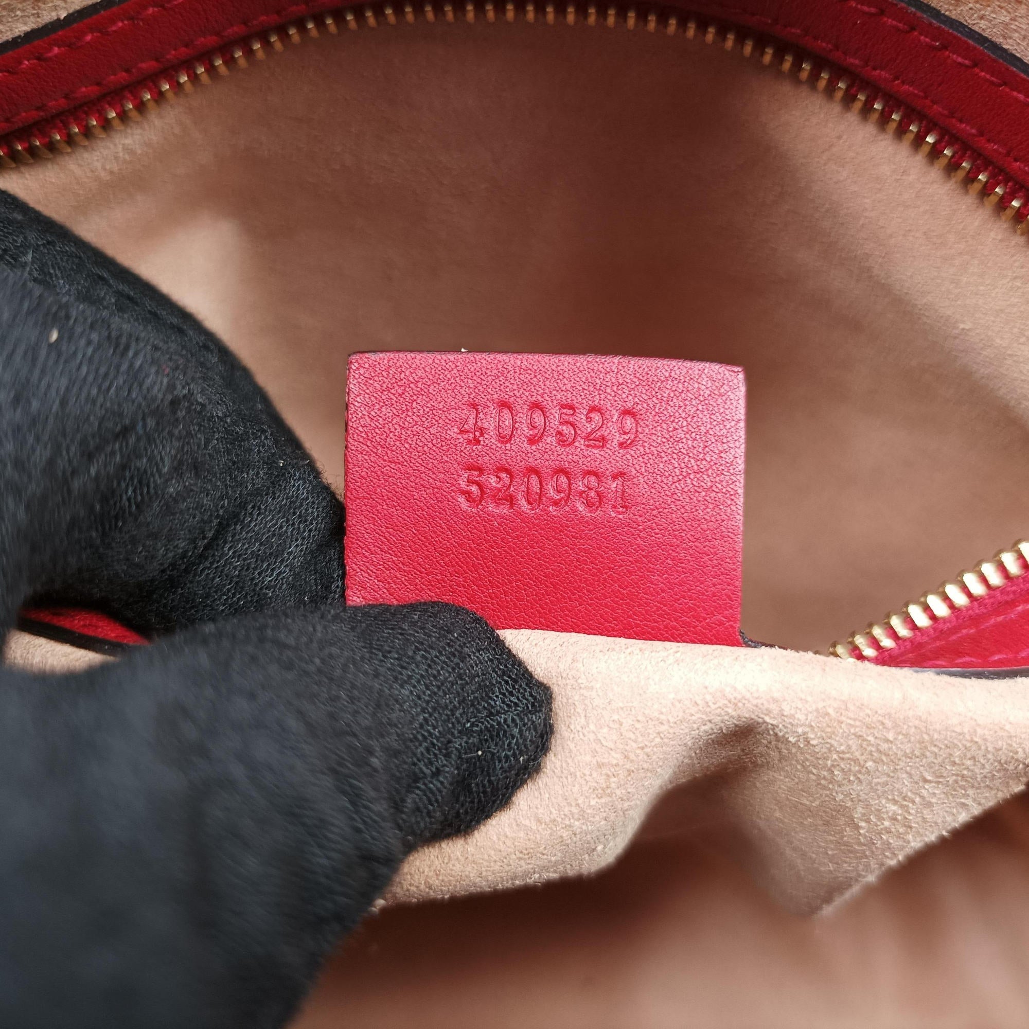 GG SUPREME Beige x Red x Navy PVC coated canvas×Leather 409529 B020287774GGスプリーム ベージュ×レッド×ネイビー PVCコーティングキャンバス×レザー 409529 B020287774