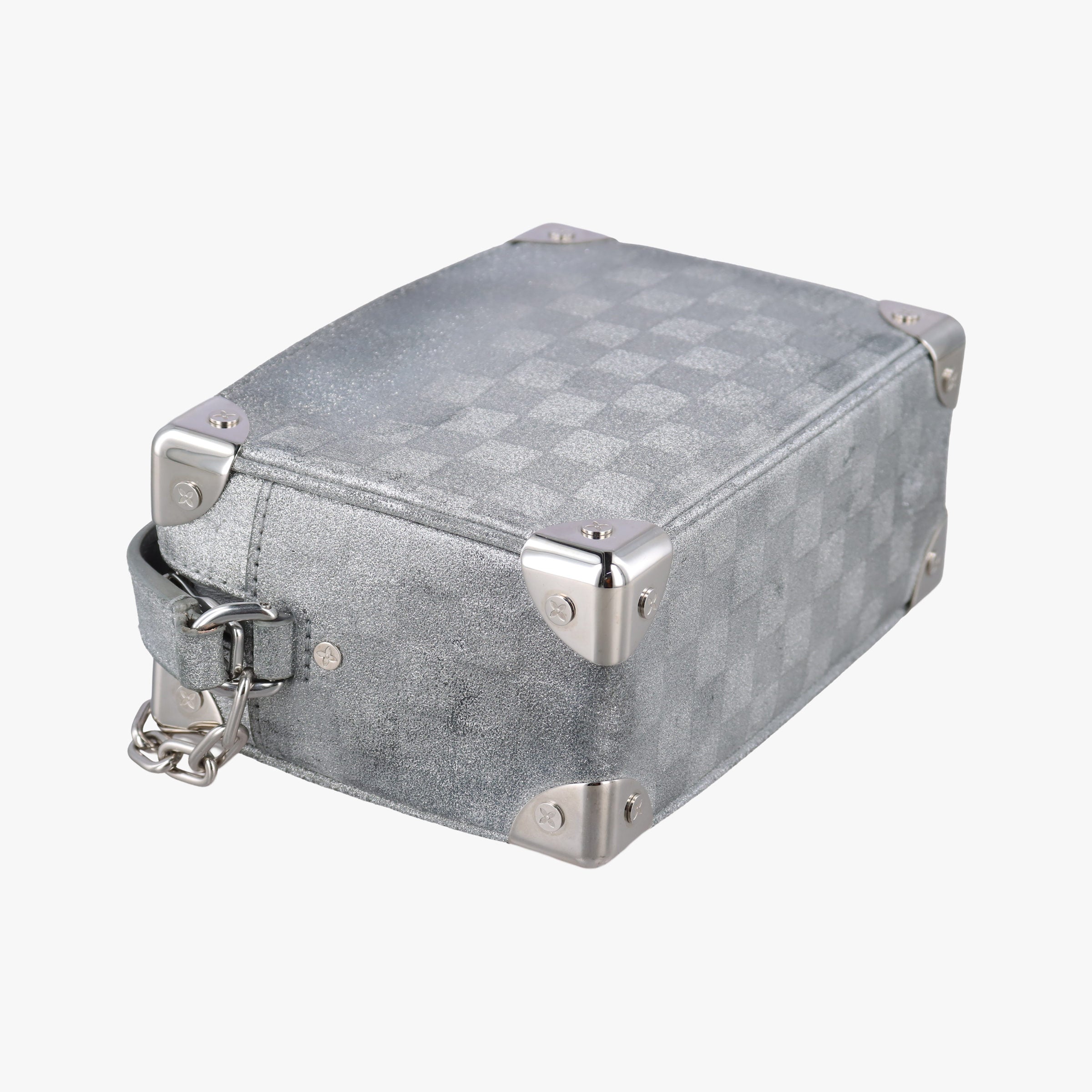 Mini Soft Trunk Silver Leather M59726 IC Chipミニソフトトランク シルバー レザー M59726 ICチップ