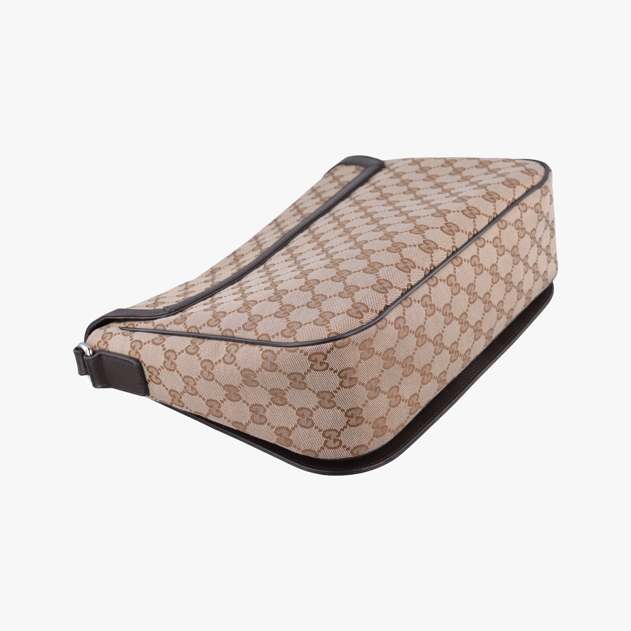 messenger Beige × brown GG canvas×Leather 449171 F036421773メッセンジャー ベージュ × ブラウン GGキャンバス×レザー 449171 F036421773
