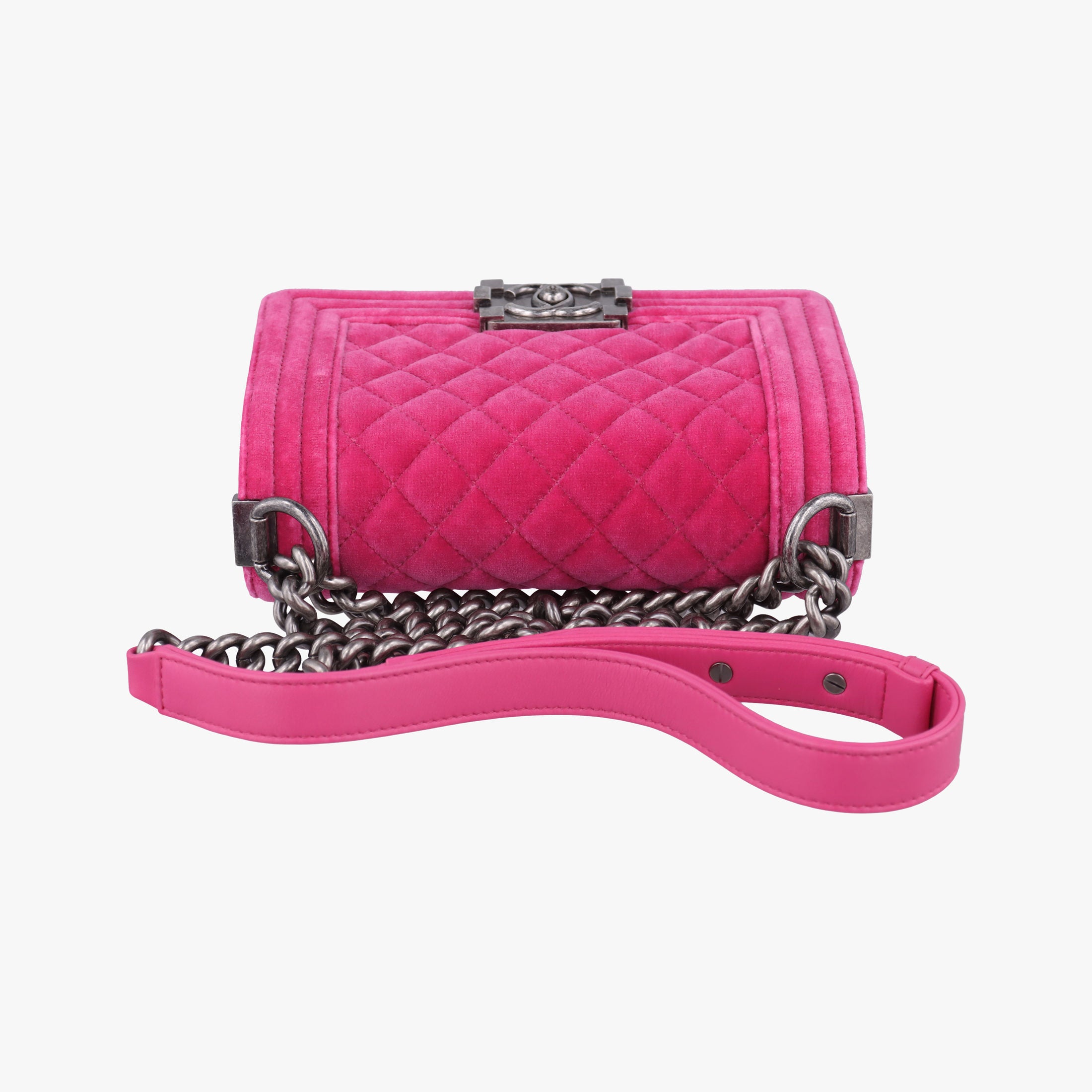 BOY CHANEL Rose velour A67416 18369929ボーイシャネル ローズ レッド ベロア A67416 18369929