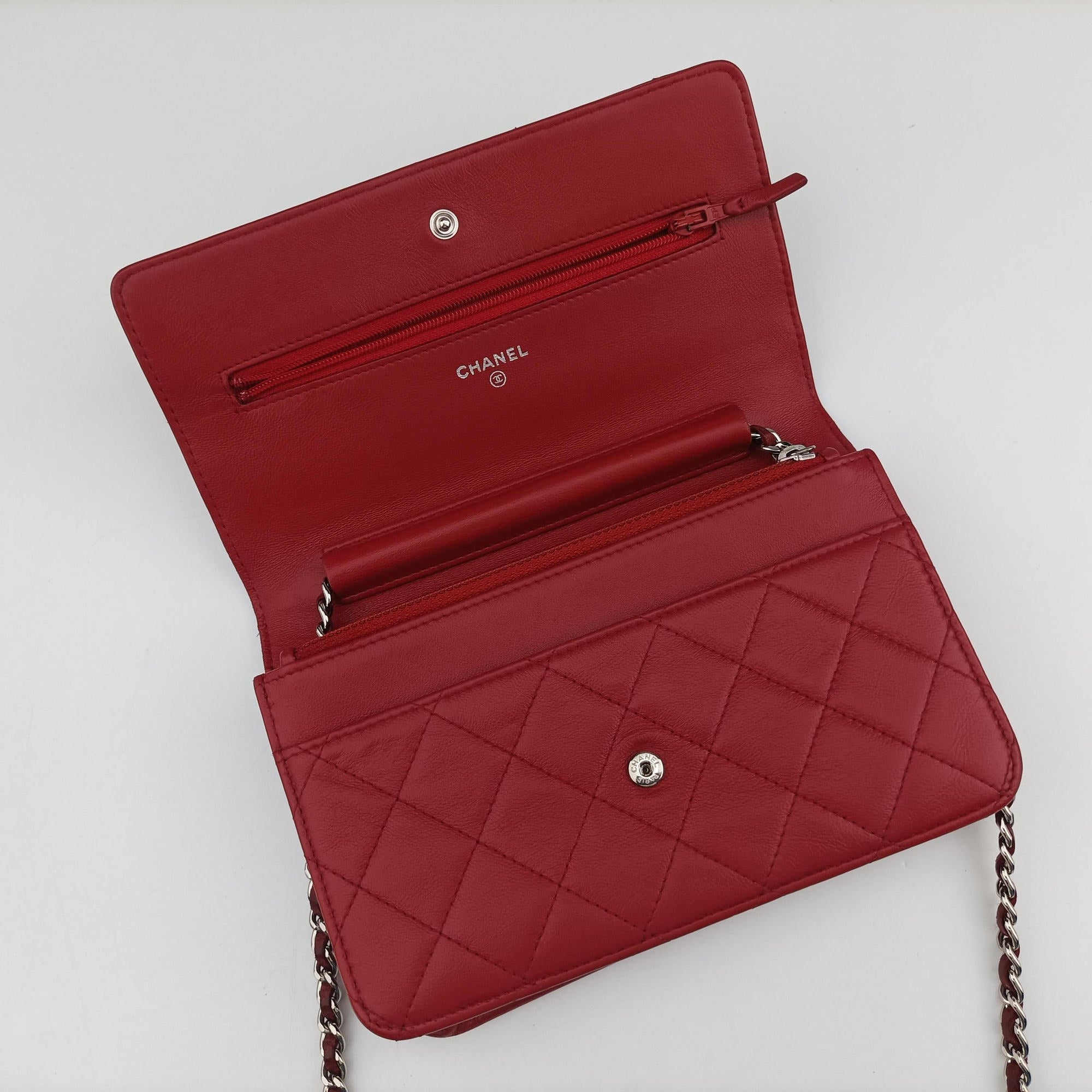 Matelasse coco mark Red lambskin A33814 19307194マトラッセ ココマーク レッド ラムスキン A33814 19307194