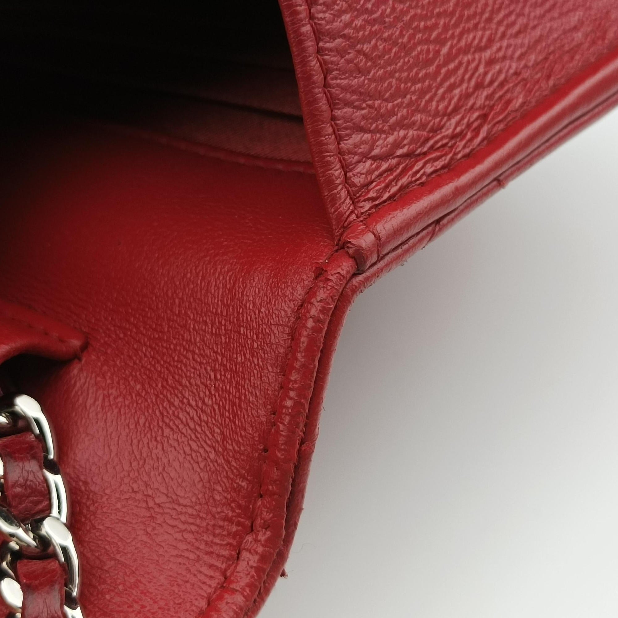 Matelasse coco mark Red lambskin A33814 19307194マトラッセ ココマーク レッド ラムスキン A33814 19307194
