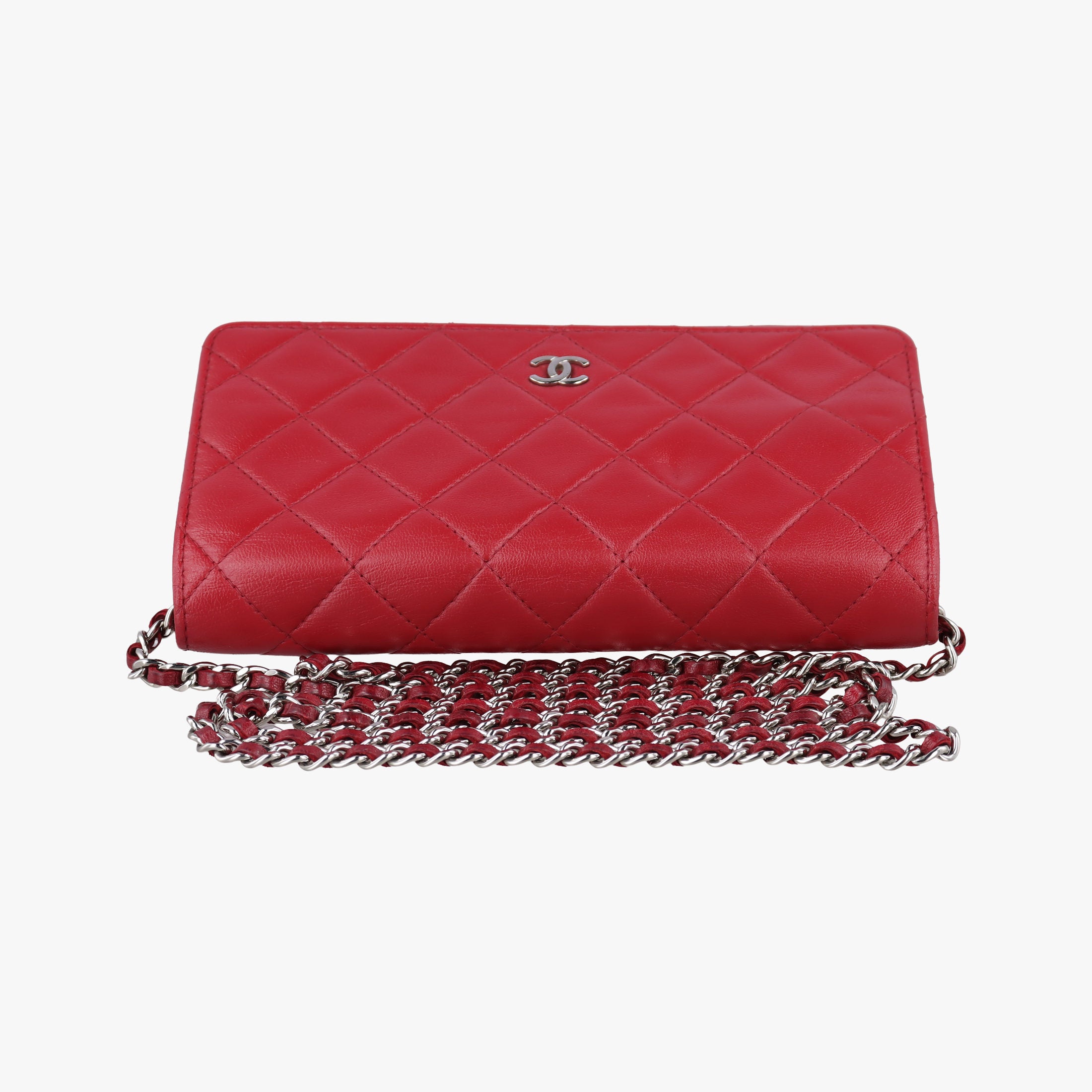 Matelasse coco mark Red lambskin A33814 19307194マトラッセ ココマーク レッド ラムスキン A33814 19307194