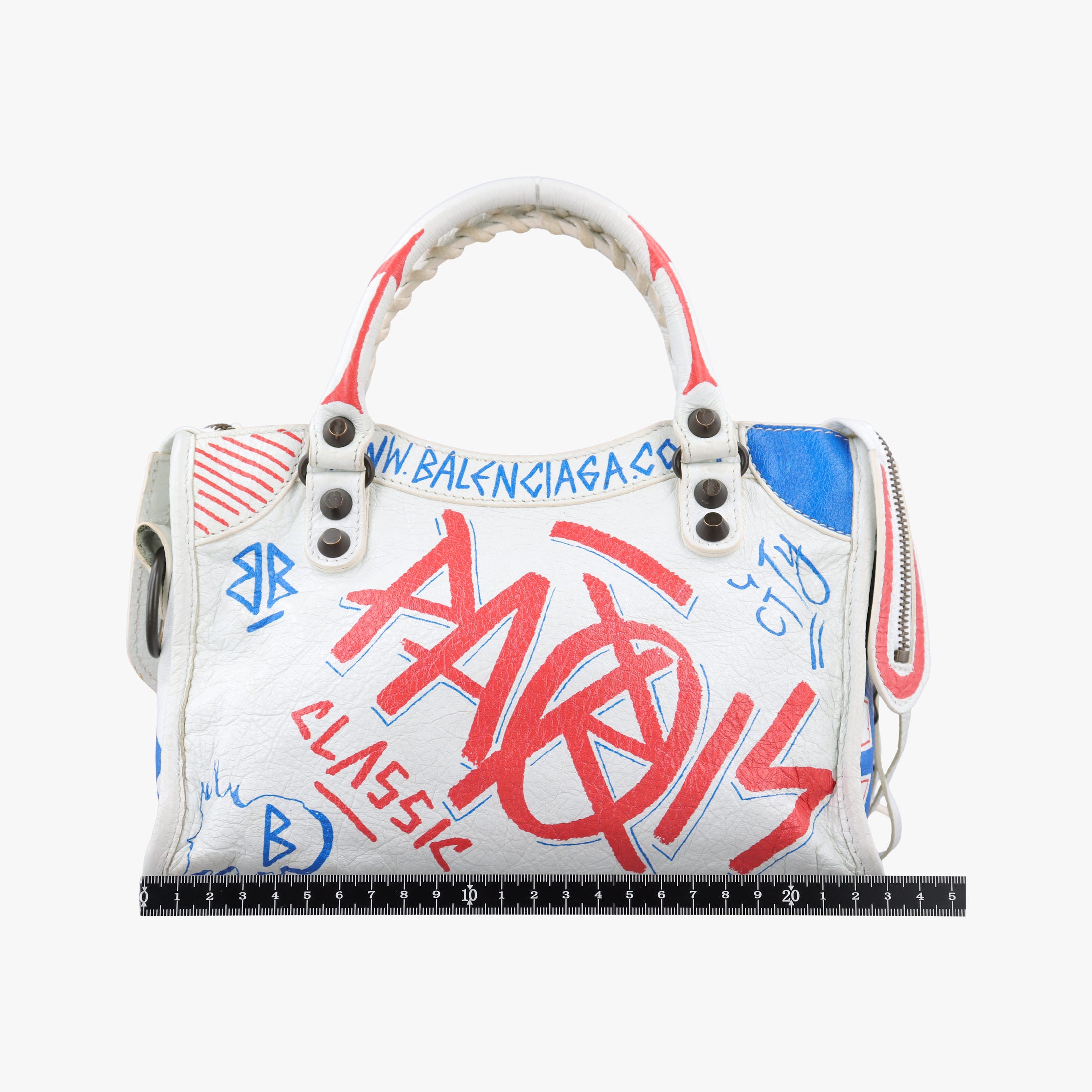 Classic Mini City Graffiti White×Multicolor Arena Lambskin 300295 300295.9060.Y.1669クラシック ミニ シティ グラフィティ ホワイト×マルチカラー アリーナ ラムスキン 300295 300295.9060.Y.1669
