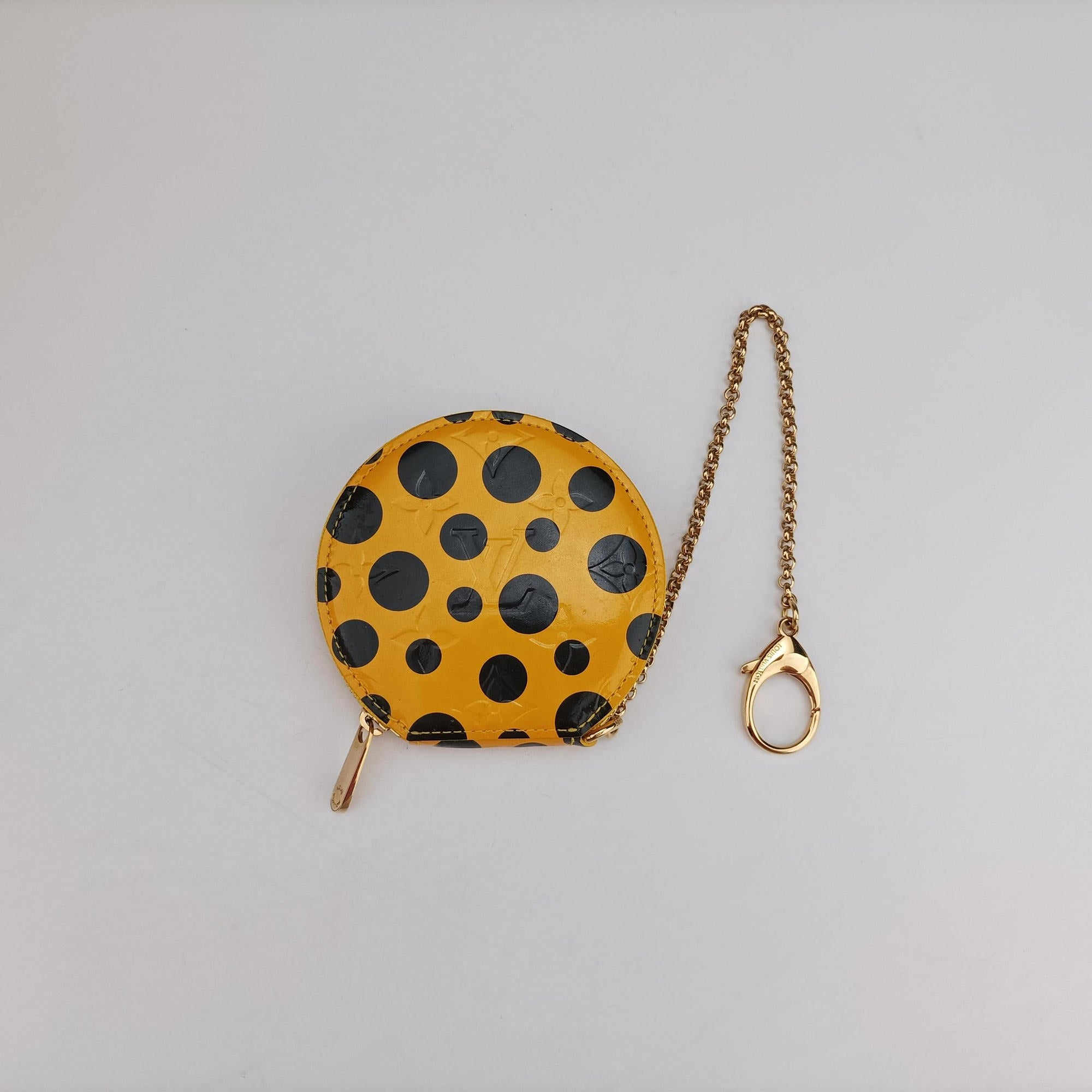 Dot Infinity Lockit MM Yayoi Kusama Jaune×Black Vernis M91398 FL1102ドットインフィニティ ロックイット MM ヤヨイクサマ ジョーヌ×ブラック ヴェルニ M91398 FL1102