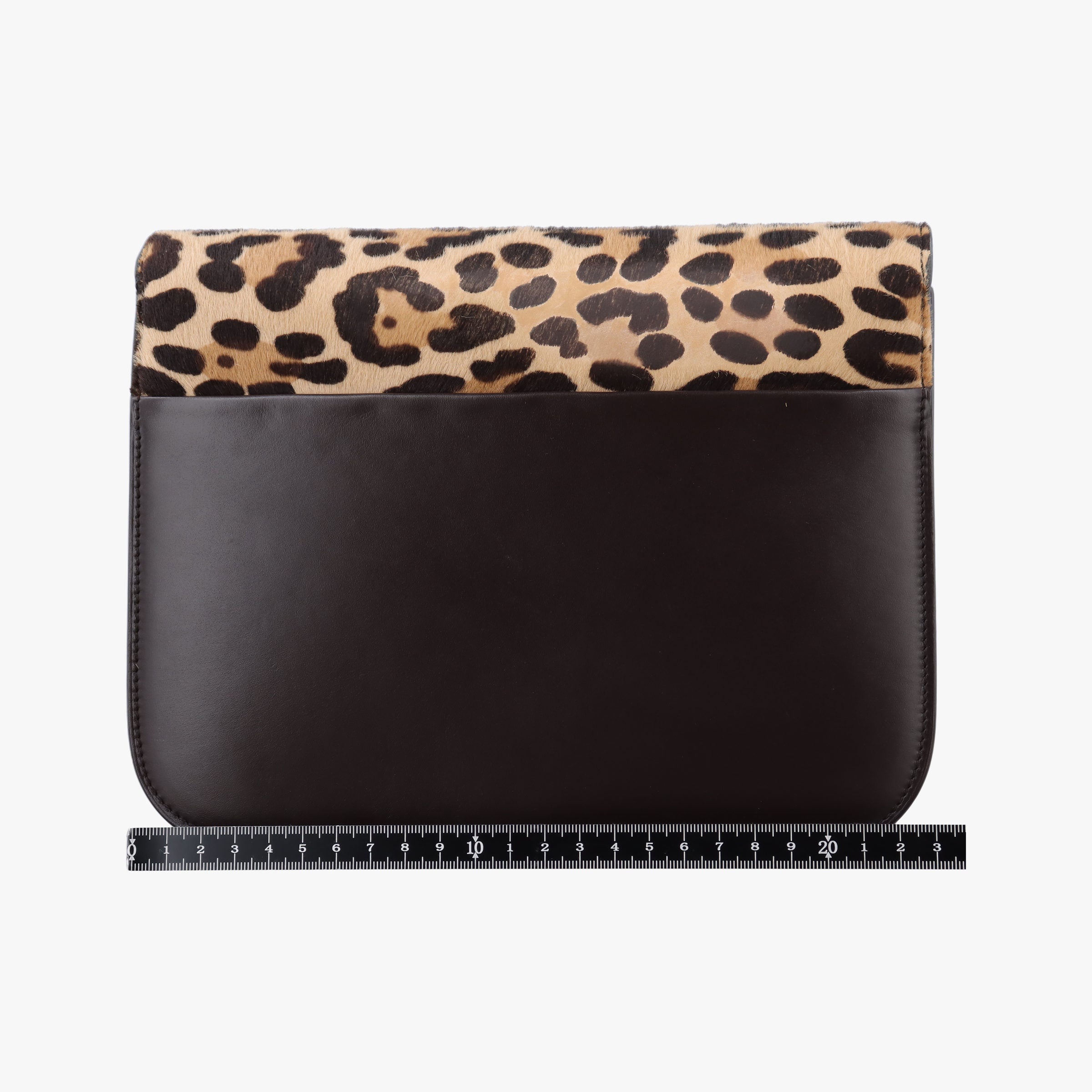 Classic Box Leopard ×Dark Brown Calfskin × Pony Hair S-CE-0112クラシック ボックス レオパード × ダークブラウン ボックスカーフ × ハラコ S-CE-0112