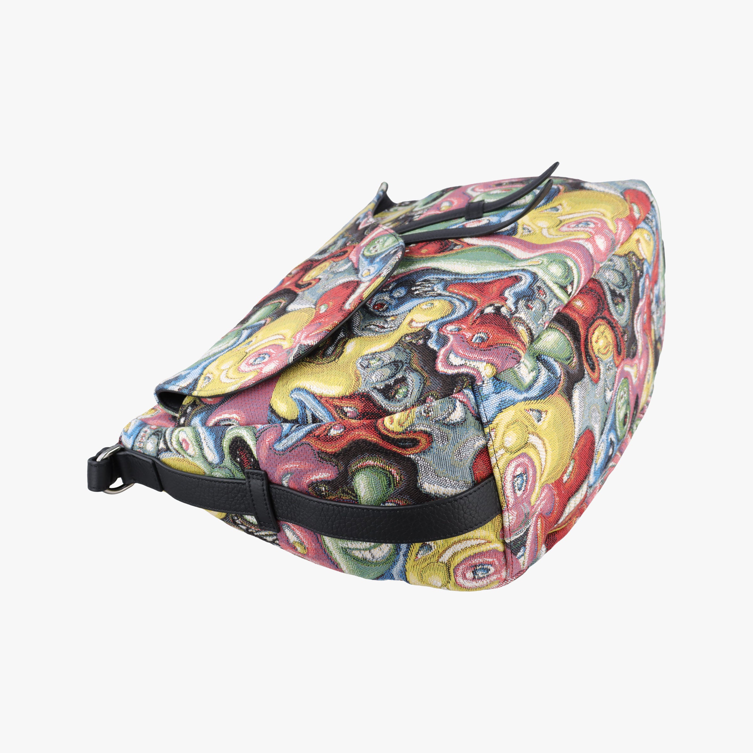 DIOR AND KENNY SCHARF Saddle Soft Multicolor Jacquard Canvas × Grained Calfskin 29-BO-0221ディオール&ケニー・シャーフ サドル ソフト マルチカラー ジャカード × グレインドカーフスキン 29-BO-0221