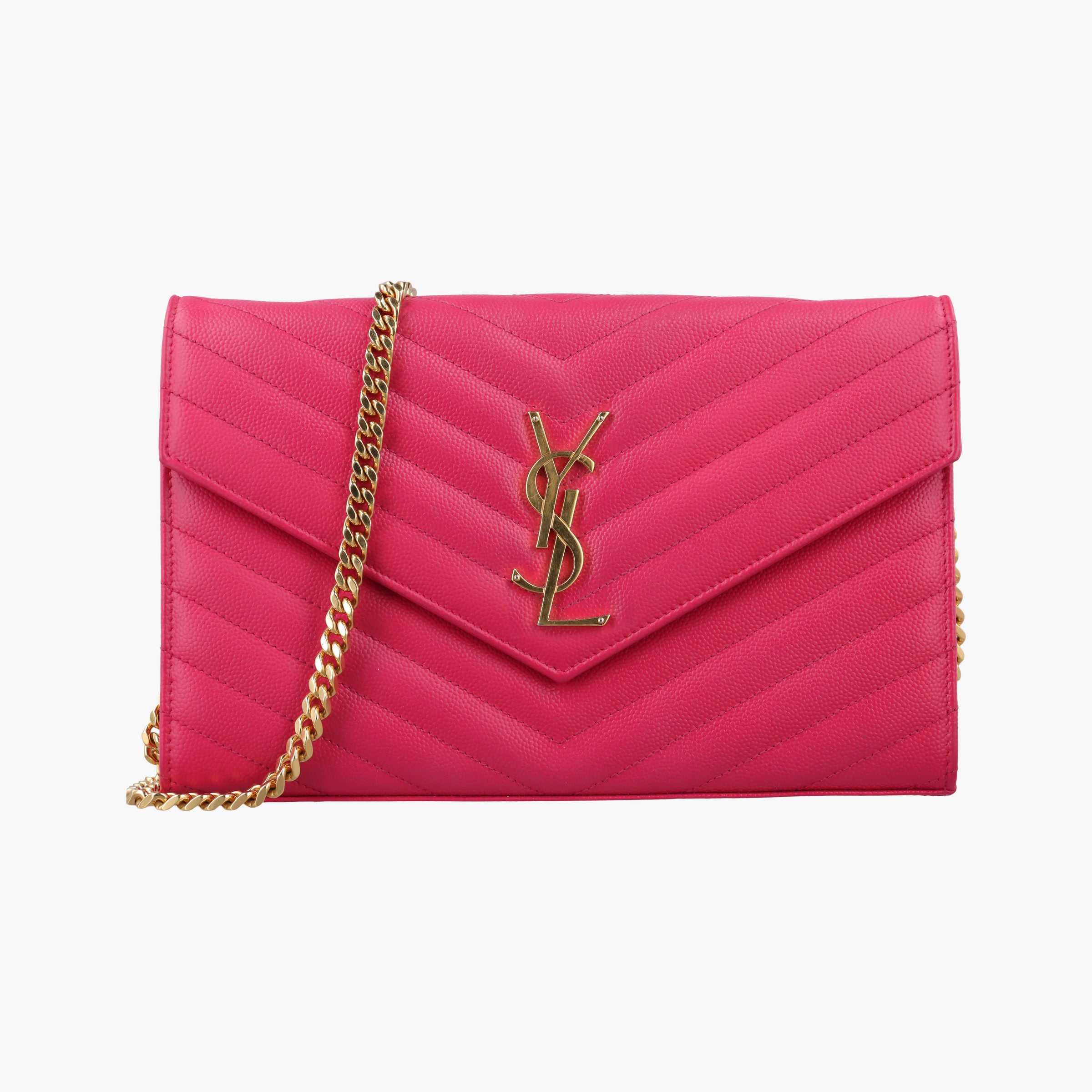 Envelope Fuchsia Grain de Poudre leather 377828 YBL377828.0915モノグラム フューシャピンク グレードプードル エンボスレザー 377828 YBL377828.0915