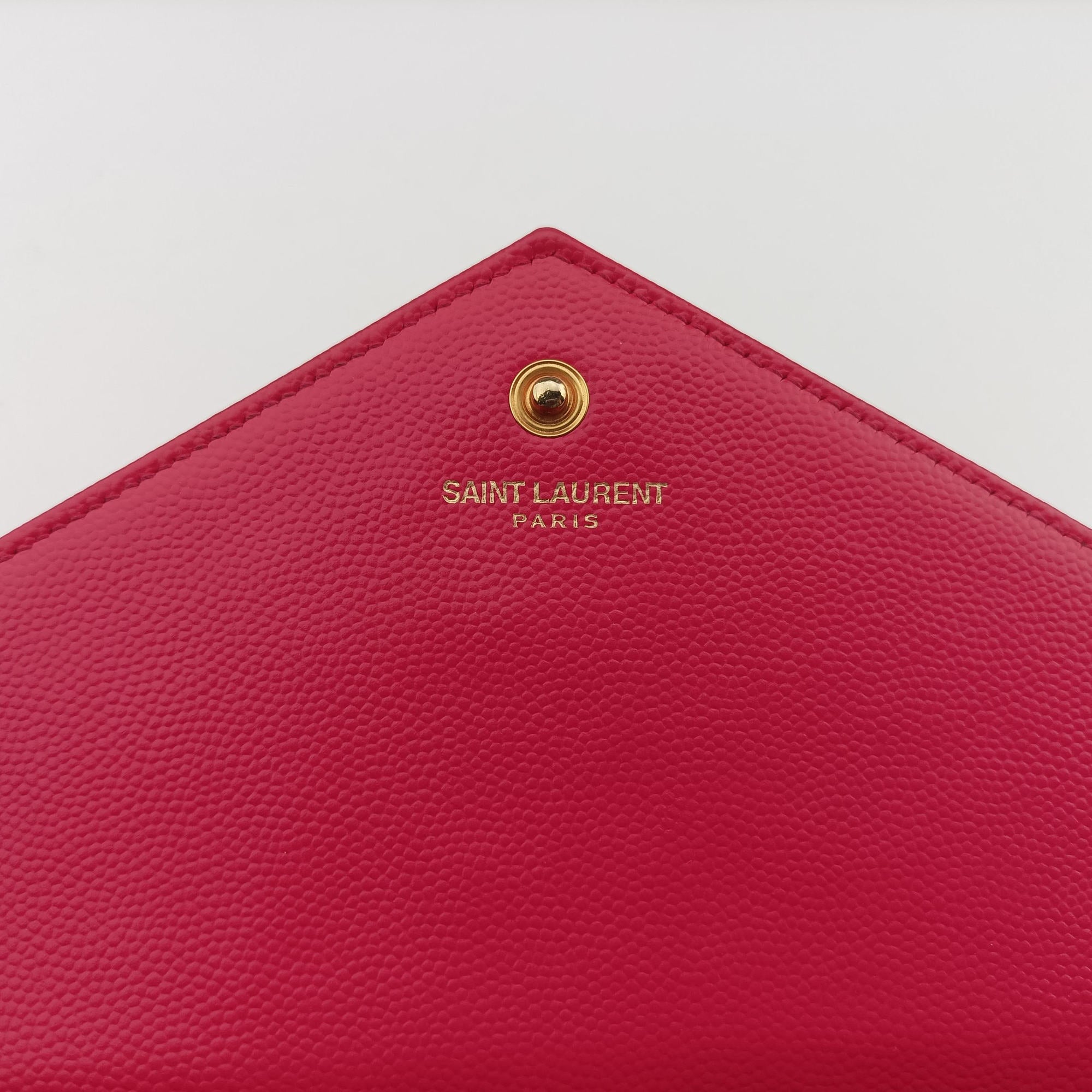 Envelope Fuchsia Grain de Poudre leather 377828 YBL377828.0915モノグラム フューシャピンク グレードプードル エンボスレザー 377828 YBL377828.0915