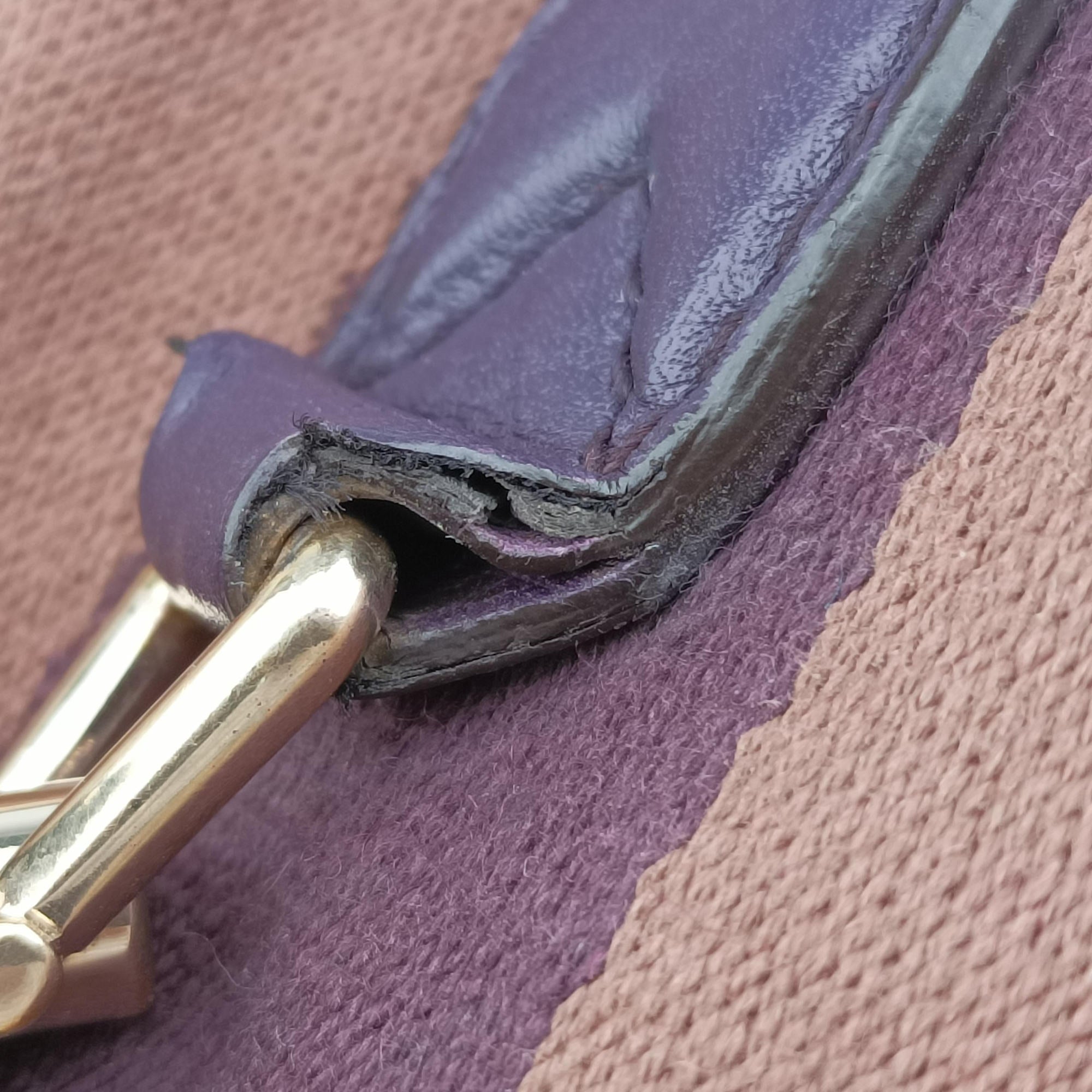 JACKIE 1961 beige×purple Canvas×leather 277520 I014543760ジャッキー1961 ベージュ×パープル キャンバス ×レザー 277520 I014543760