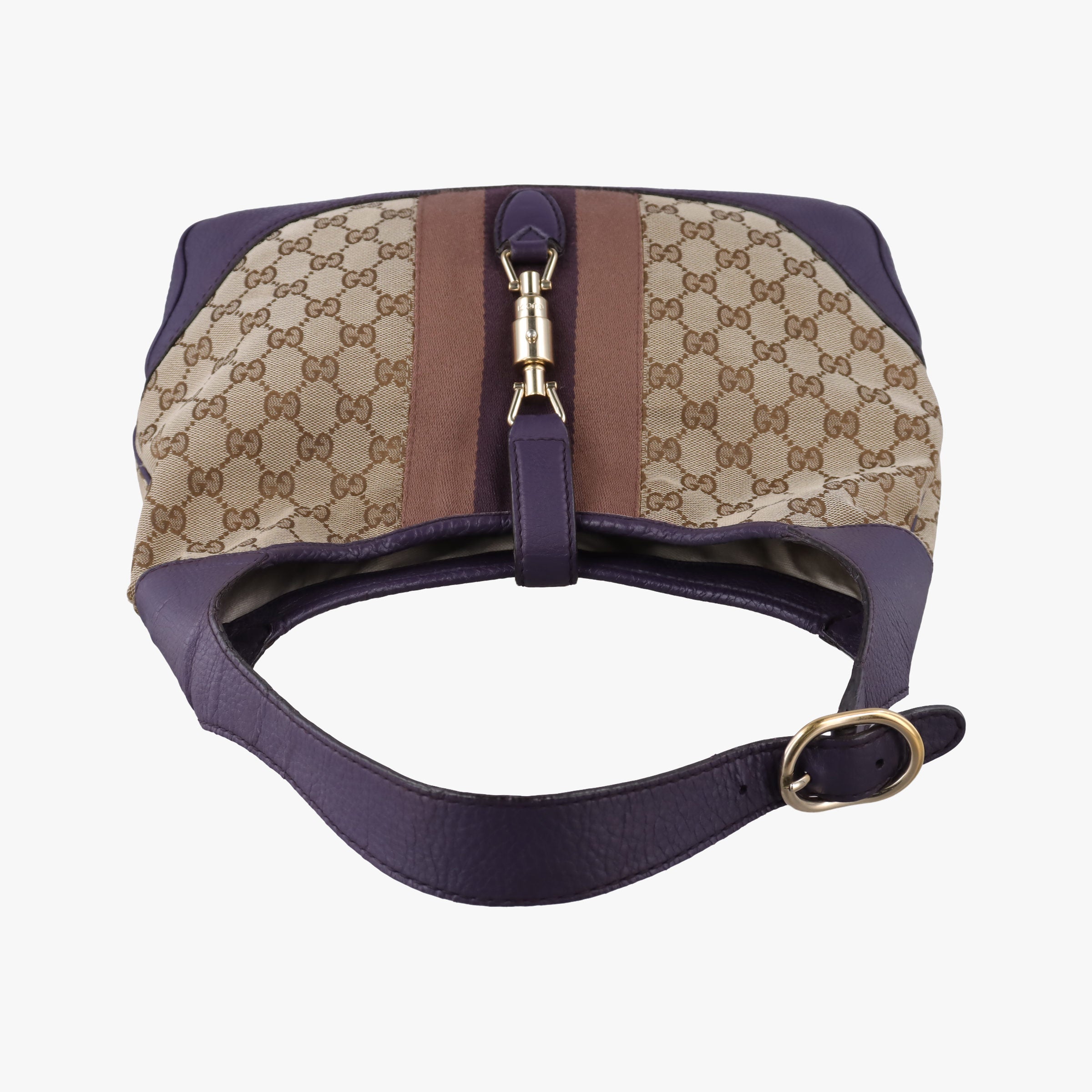 JACKIE 1961 beige×purple Canvas×leather 277520 I014543760ジャッキー1961 ベージュ×パープル キャンバス ×レザー 277520 I014543760