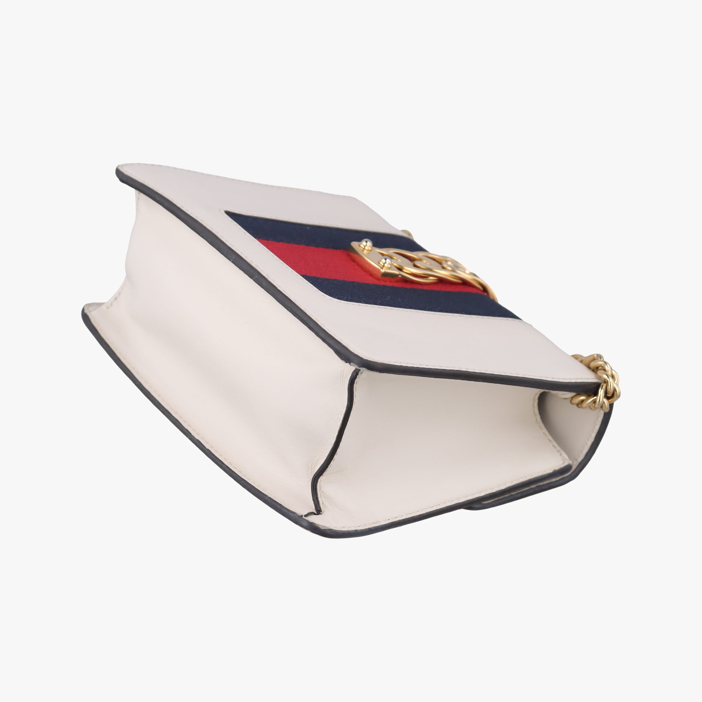Sylvie Ivory×navy×red Leather 431666 I028155934シルヴィ アイボリー×ネイビー×レッド レザー 431666 I028155934
