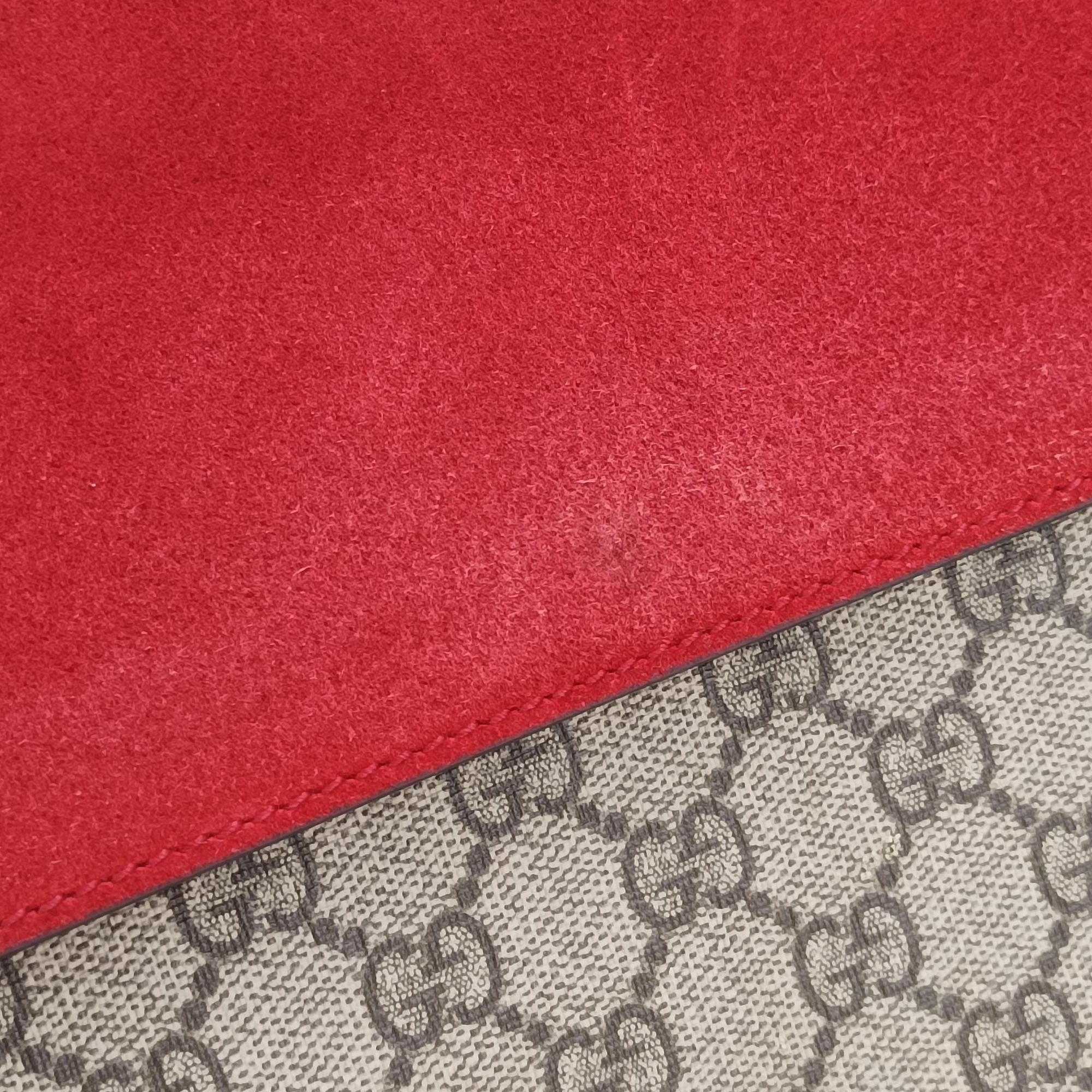 Dionysus beige×red PVC coated canvas × suede 403348 D020393455ディオニュソス ベージュ×レッド PVCコーティングキャンバス × スエード 403348 D020393455
