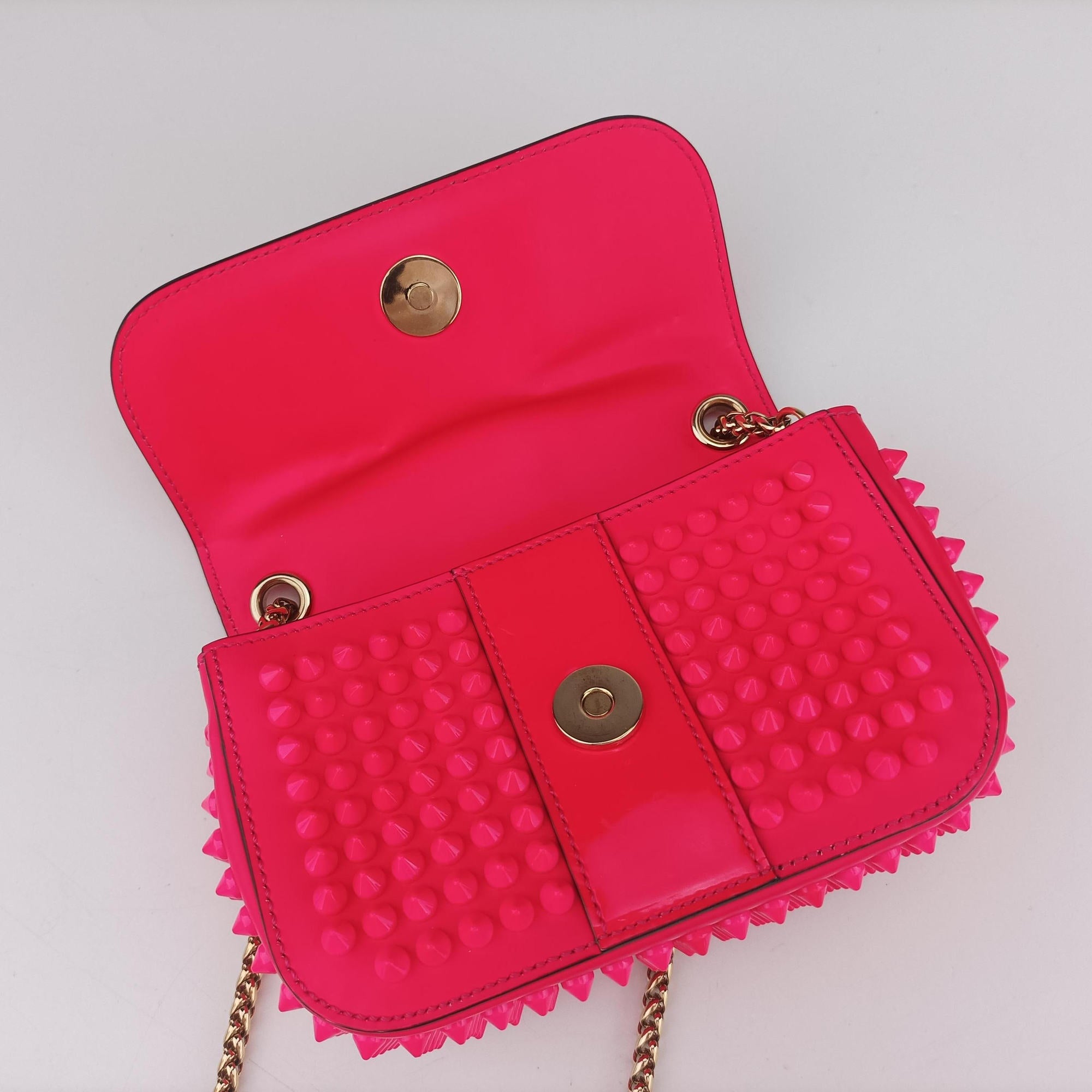 Sweet Charity Scarabe Spike Rose Leather スイート チャリティー スカラベ スパイク ローズ レッド レザー