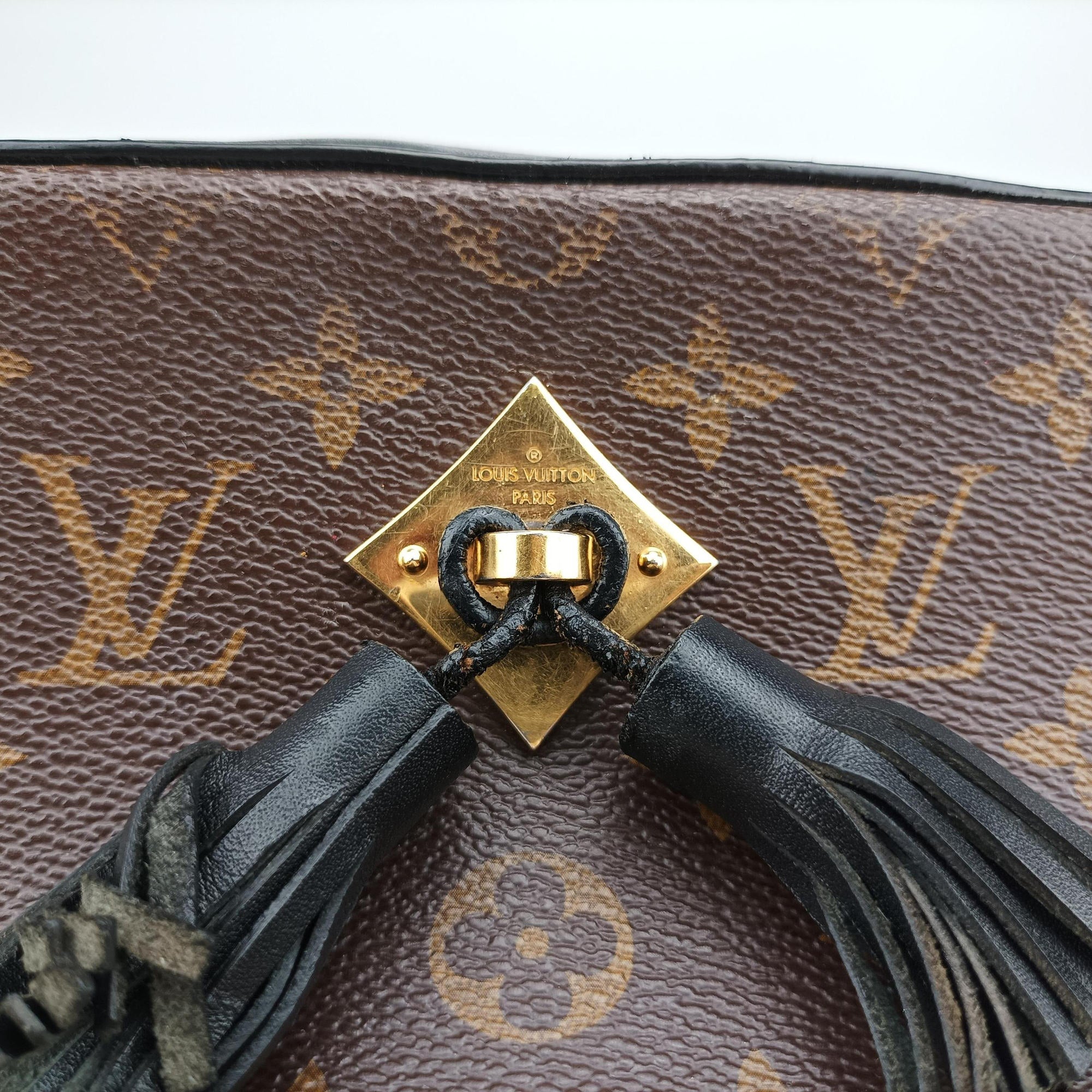 SAINTONGE brown×Noir Monogram Canvas×calf leather M43555 DU2108サントンジュ モノグラム/ブラウン×ノワール モノグラムキャンバス×カーフレザー M43555 DU2108