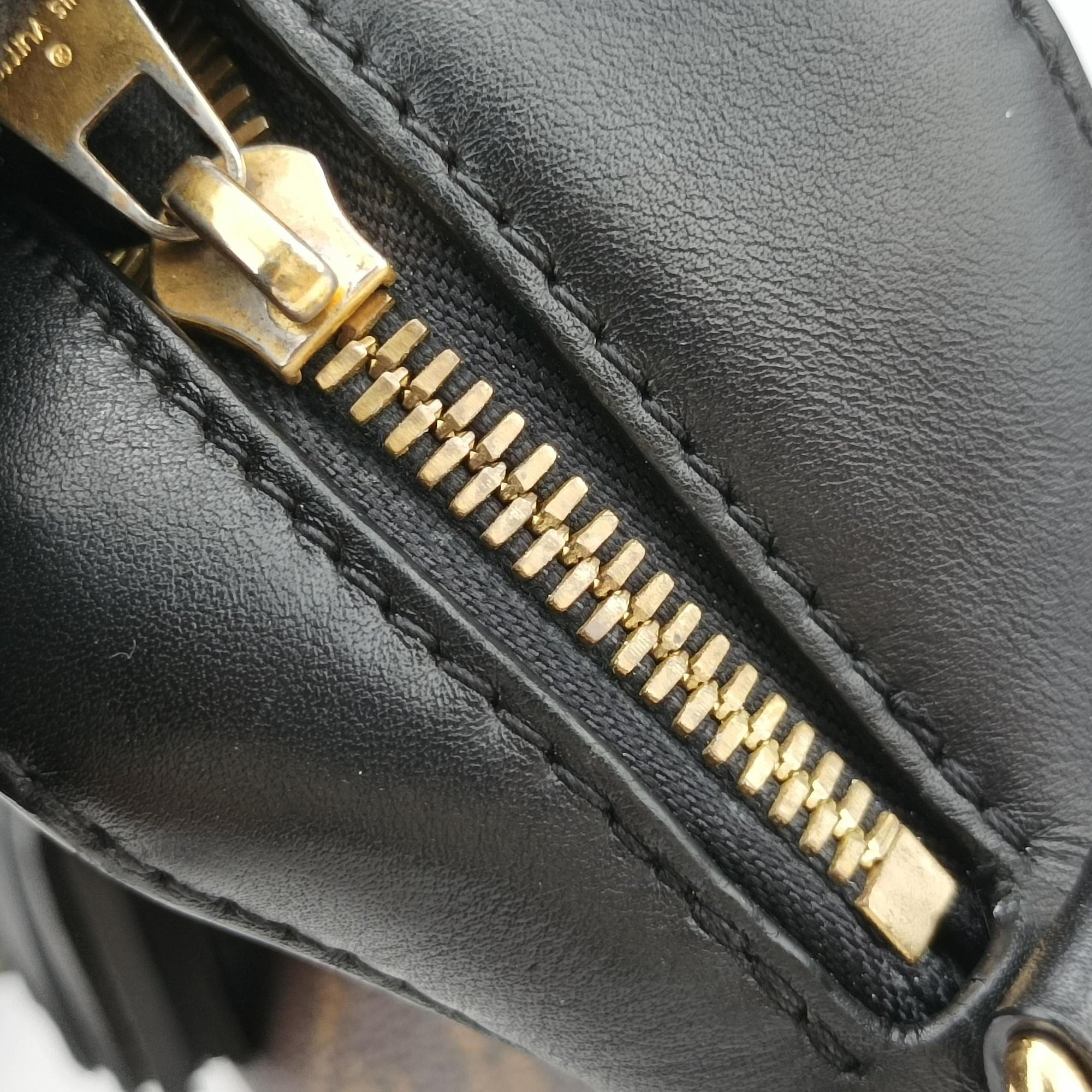 SAINTONGE brown×Noir Monogram Canvas×calf leather M43555 DU2108サントンジュ モノグラム/ブラウン×ノワール モノグラムキャンバス×カーフレザー M43555 DU2108