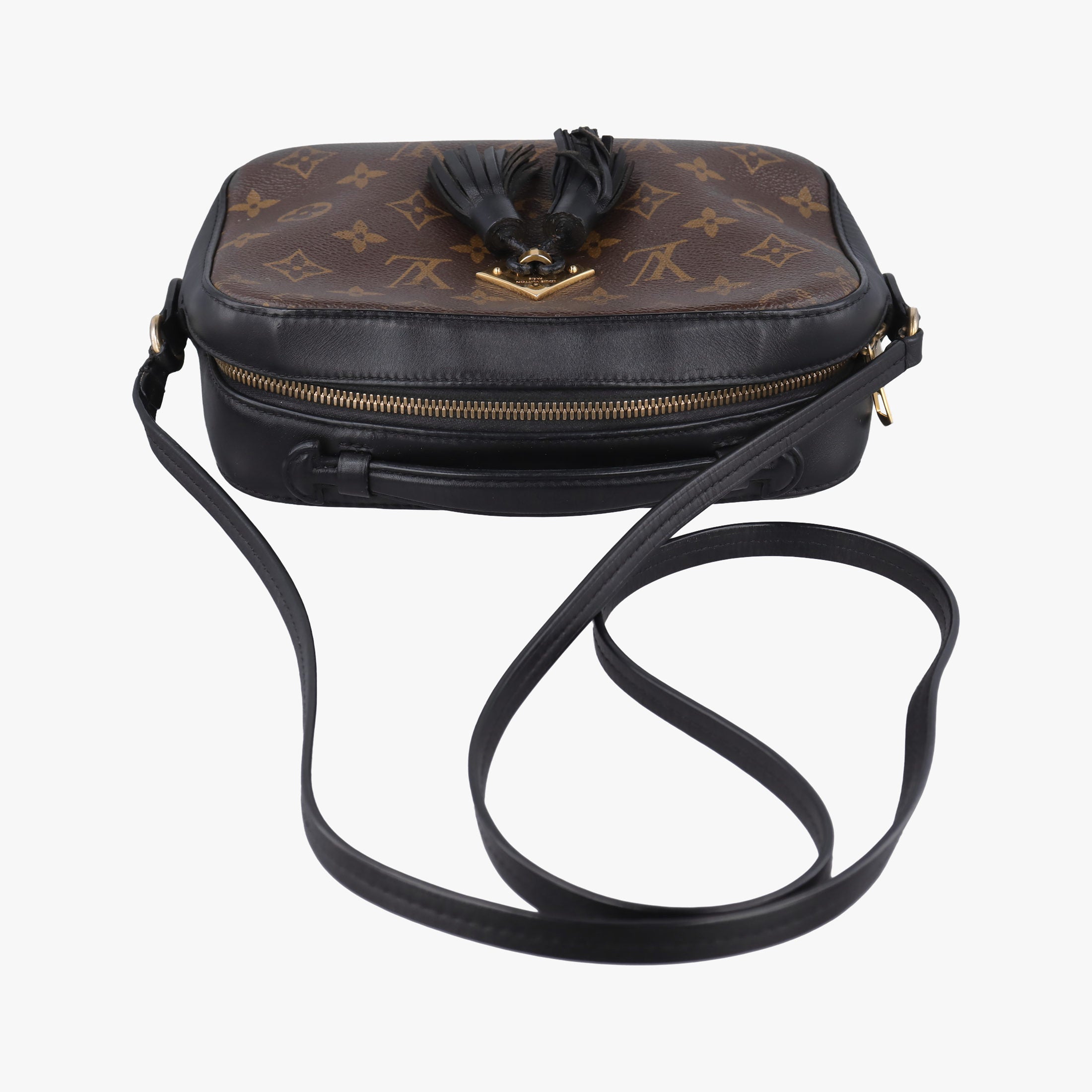 SAINTONGE brown×Noir Monogram Canvas×calf leather M43555 DU2108サントンジュ モノグラム/ブラウン×ノワール モノグラムキャンバス×カーフレザー M43555 DU2108