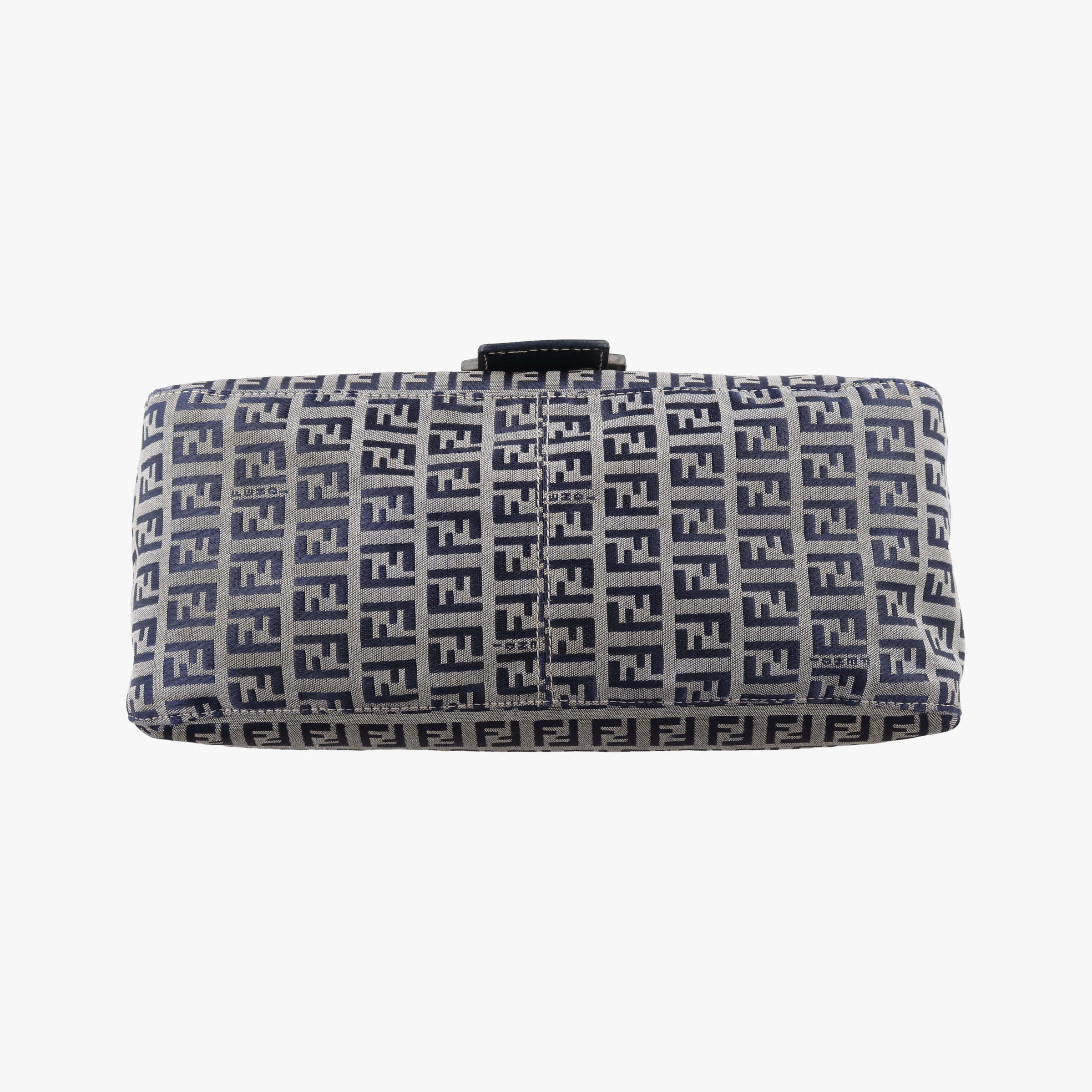 Baguette Zucchino Navy×Grey canvas×leather 8BR001 Lot number unknownマンマバケット ズッキーノ柄 ネイビー×グレー キャンバス×レザー 8BR001 製番不明