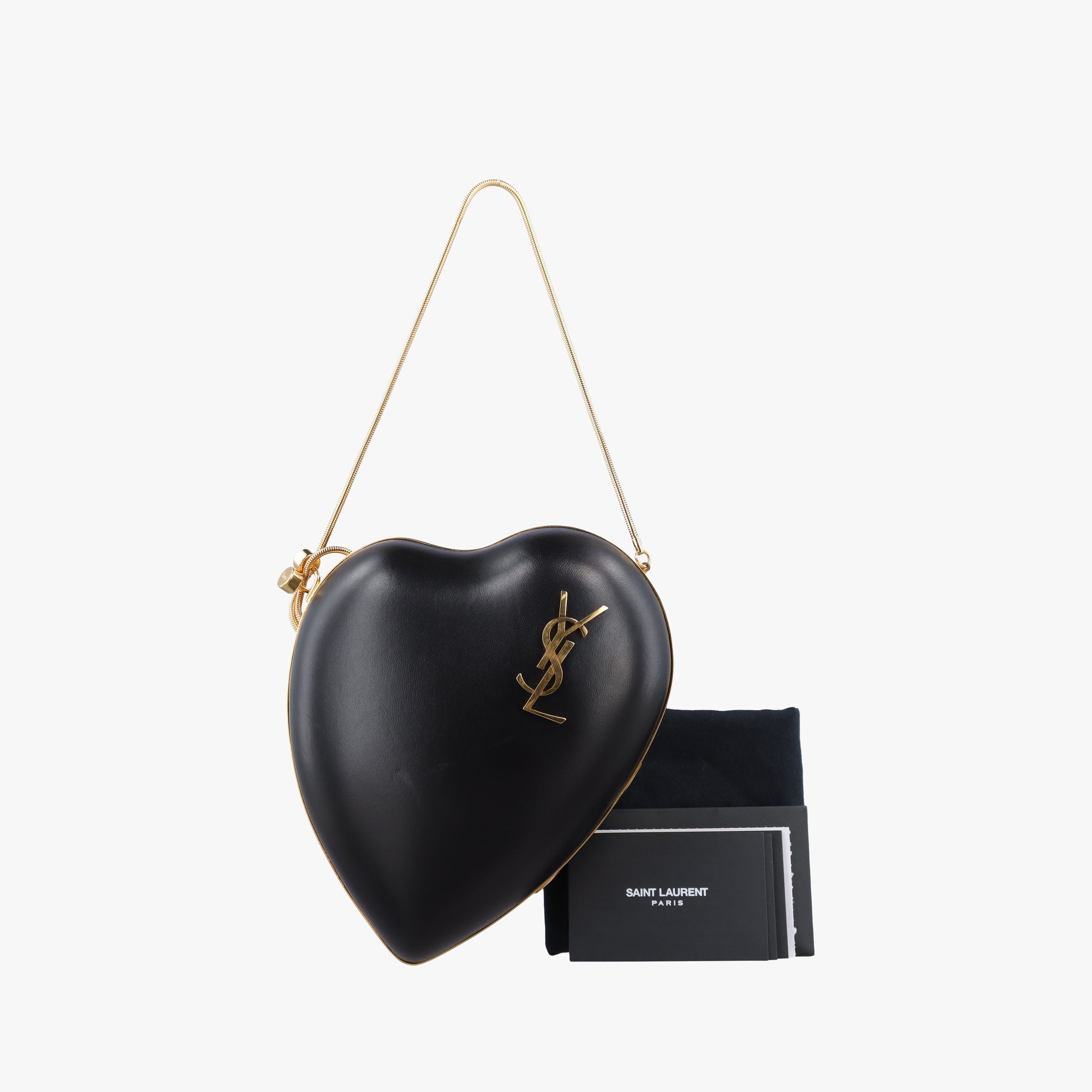 Love Box Heart Black Leather 466212 BCI466212.0318ラブボックス ハート型 ブラック レザー 466212 BCI466212.0318