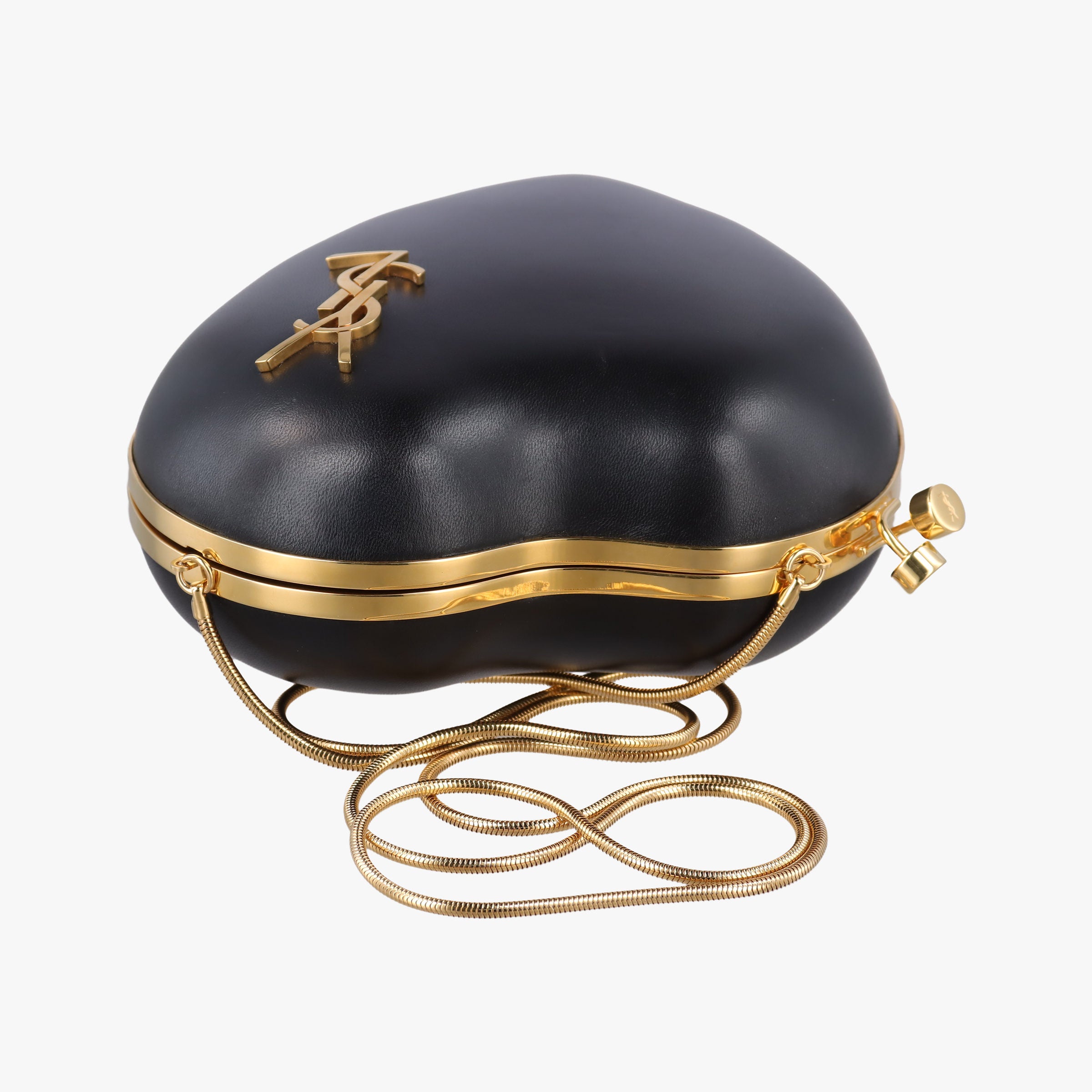 Love Box Heart Black Leather 466212 BCI466212.0318ラブボックス ハート型 ブラック レザー 466212 BCI466212.0318