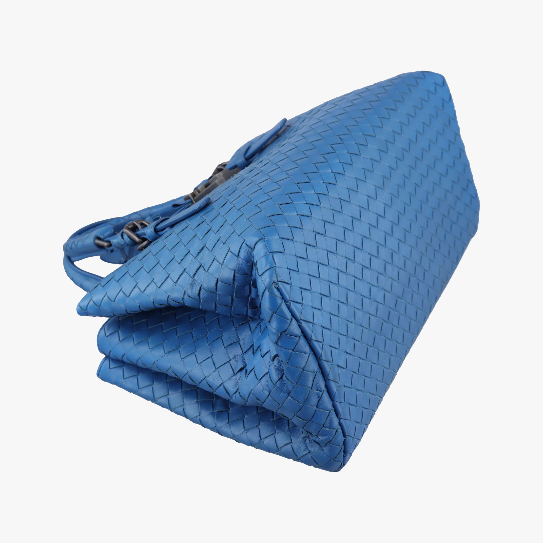 Roma Intrecciato Blue lambskin B02460518Fローマ イントレチャート ブルー ラムスキン B02460518F