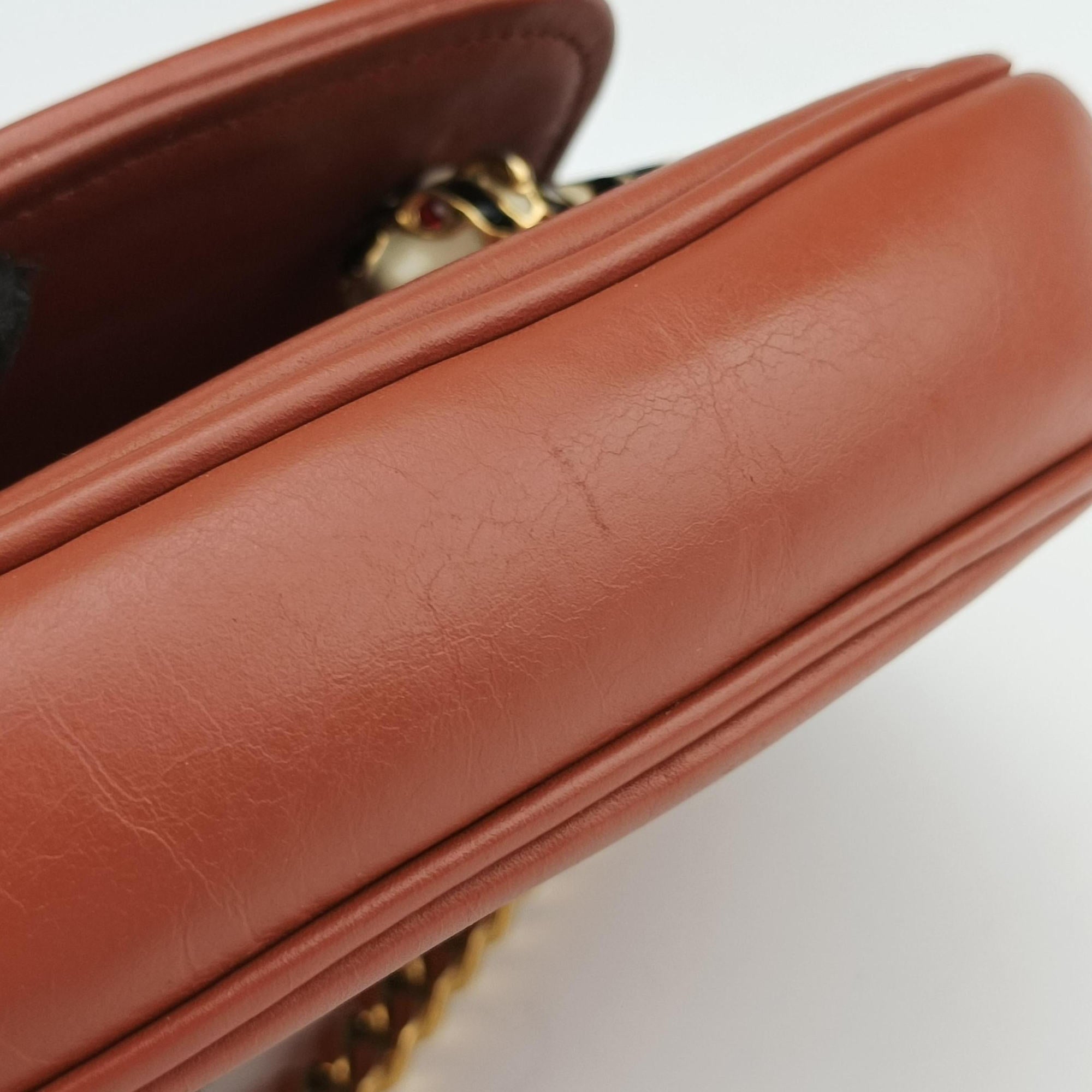 Nubuck Tigrette Chain Brown leather 290684 B011686032ヌバックティグレットチェーン ブラウン レザー 290684 B011686032