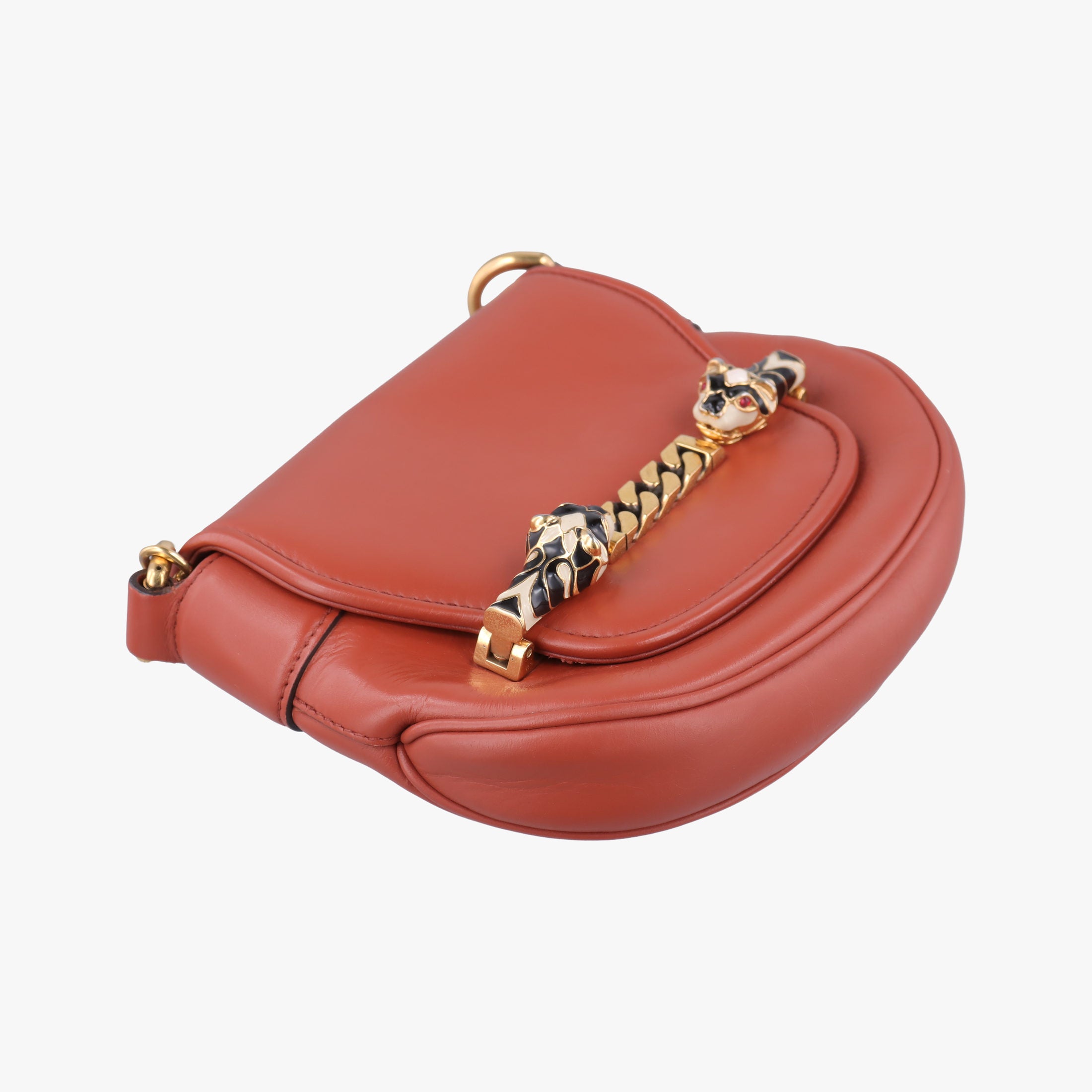 Nubuck Tigrette Chain Brown leather 290684 B011686032ヌバックティグレットチェーン ブラウン レザー 290684 B011686032