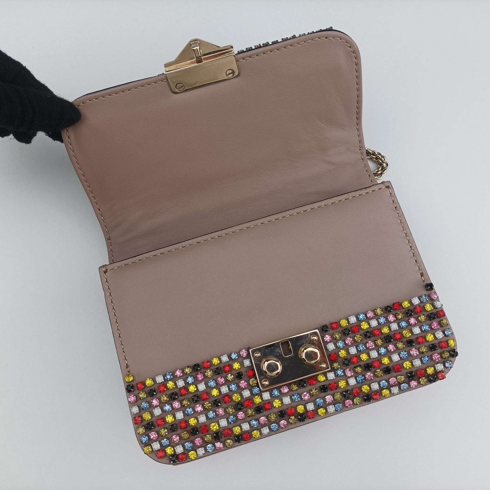 Glam Lock Multicolor Leather ×Crystal Embellishments BL-I898RMT1グラムロック マルチカラー レザー×クリスタルビジュー BL-I898RMT1