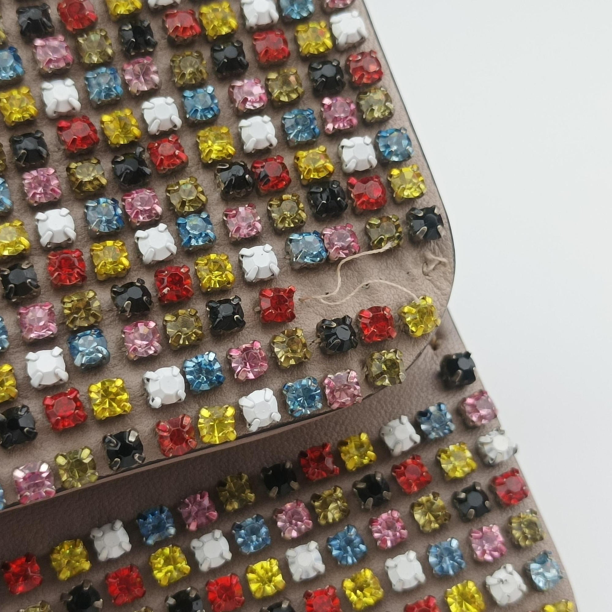 Glam Lock Multicolor Leather ×Crystal Embellishments BL-I898RMT1グラムロック マルチカラー レザー×クリスタルビジュー BL-I898RMT1