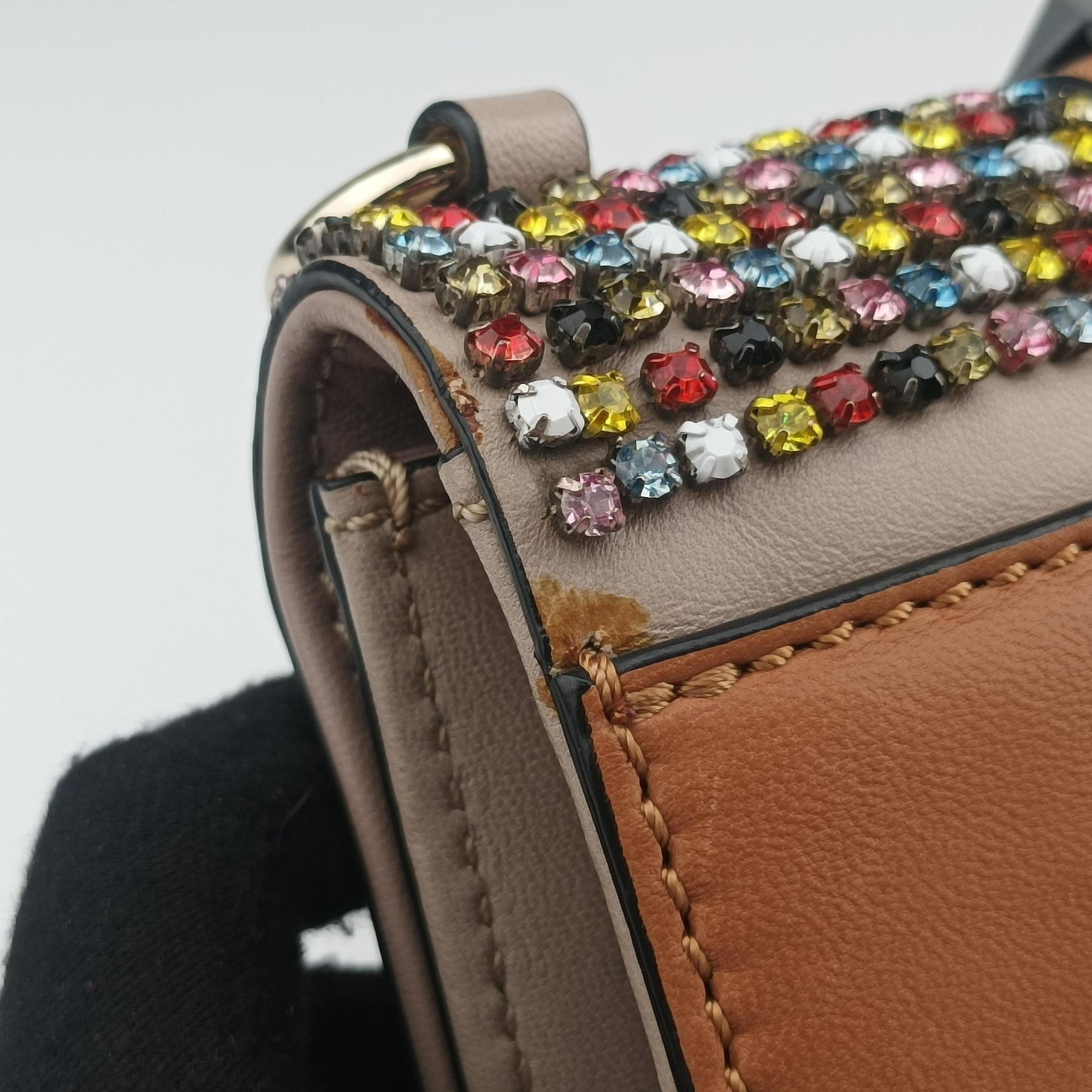 Glam Lock Multicolor Leather ×Crystal Embellishments BL-I898RMT1グラムロック マルチカラー レザー×クリスタルビジュー BL-I898RMT1