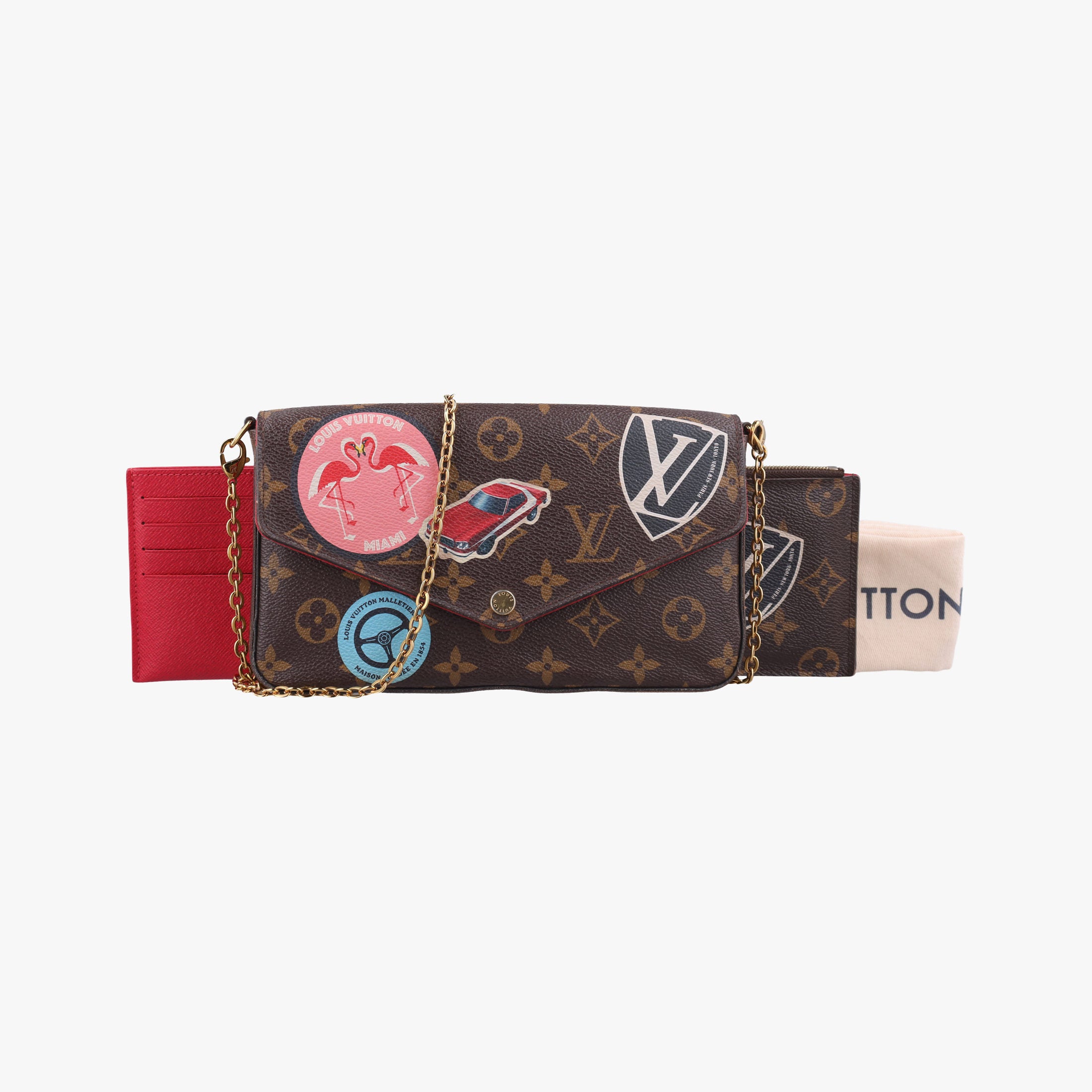 Felicie Pochette Brown×Multicolor Monogram Canvas M62145 MI3186フェリシー ポシェット モノグラム/ブラウン系×マルチカラー モノグラムキャンバス M62145 MI3186