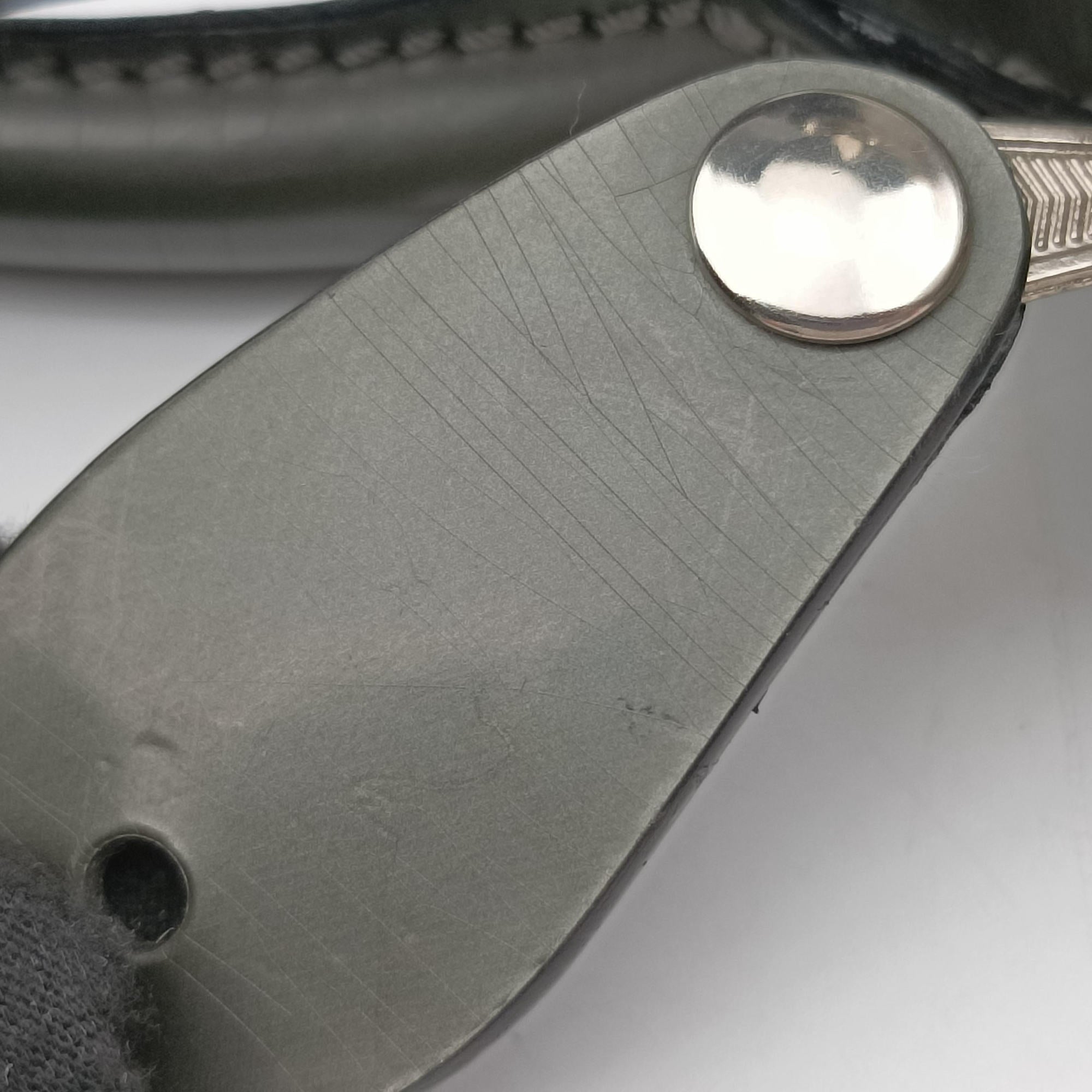 Zucchino Glitter Logo Silver × Gray Leather PZ 0101ズッカ柄 ズッキーノ グリッターロゴ シルバー × グレー レザー PZ 0101