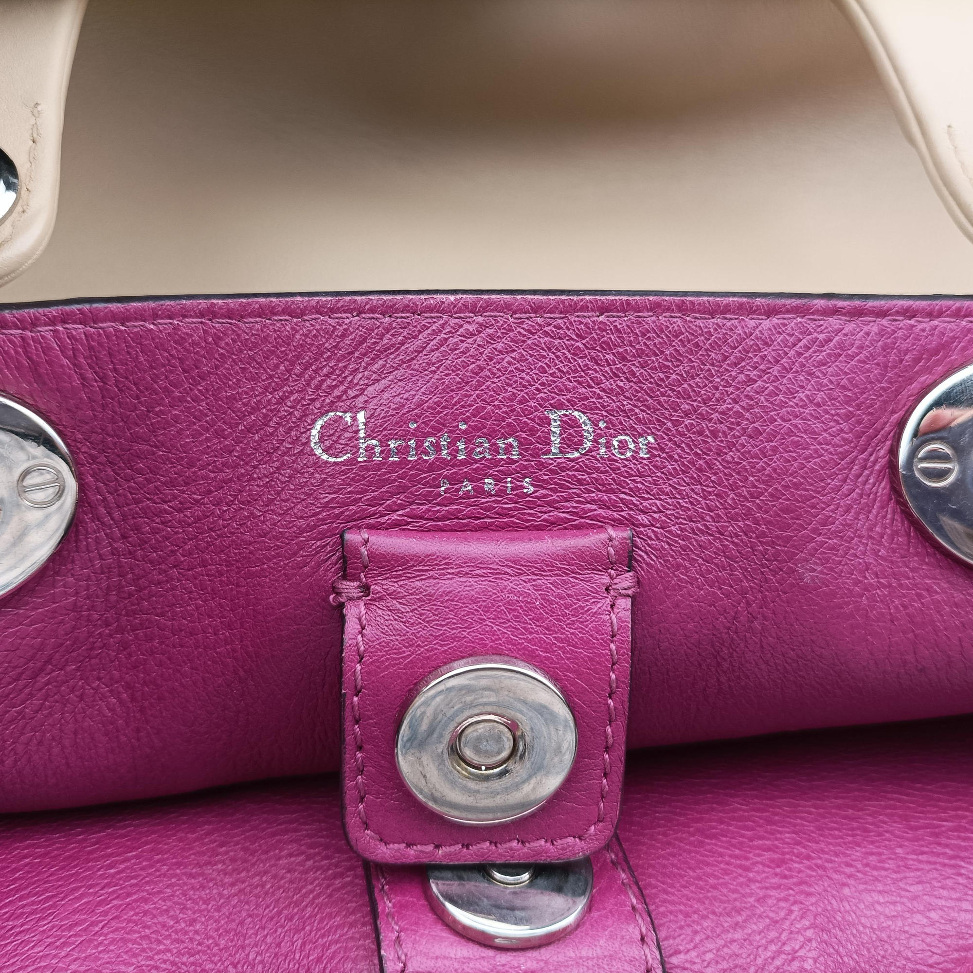 Diorissimo Beige Leather 19-MA-0132ディオリッシモ ベージュ レザー 19-MA-0132